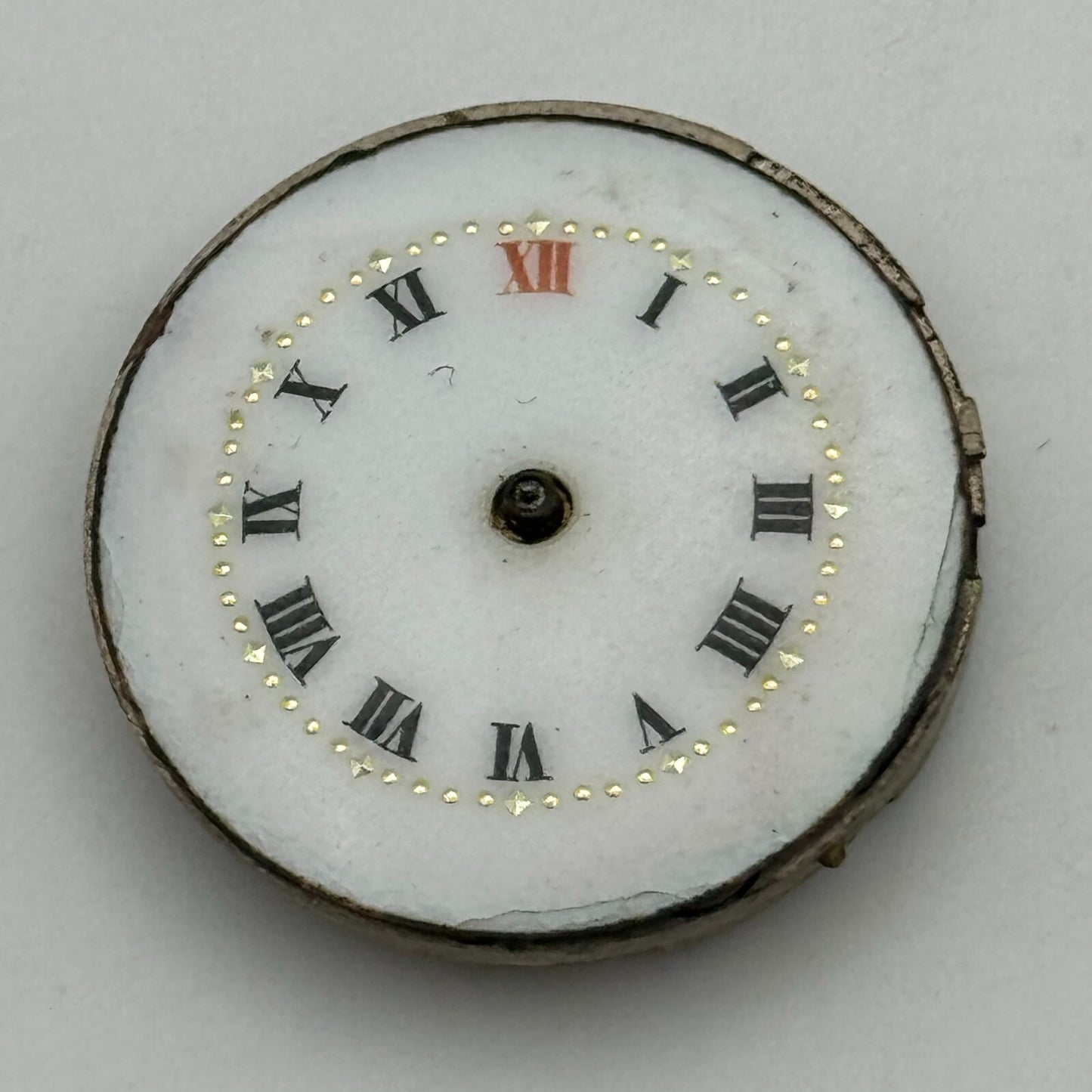 23.6mm Unidentified Cylinder Escapement Trench Watch Movement Manual Wind PARTS