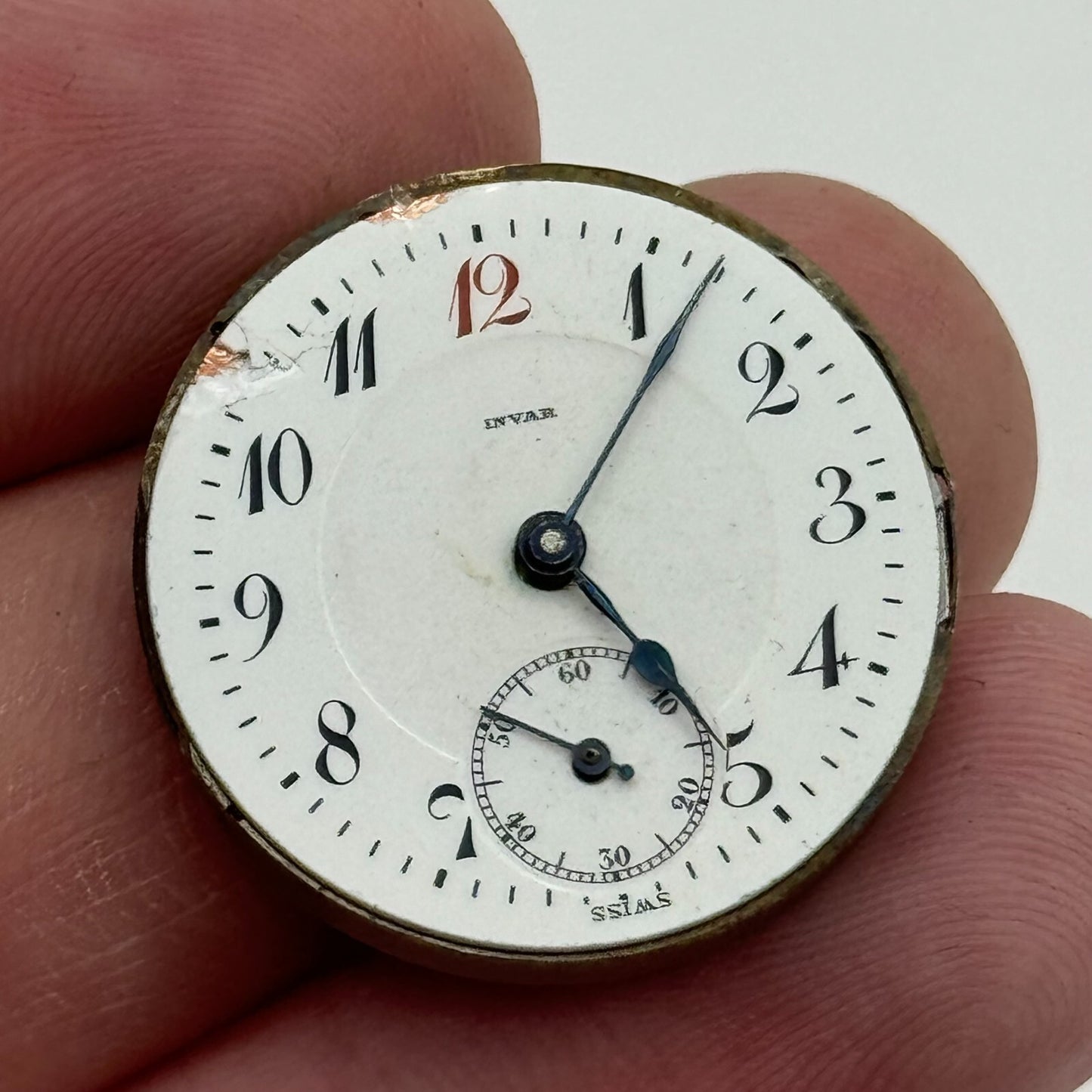 25mm Invar Watch Co 15 Jewels Quality Trench Watch Movement Manual Wind PARTS