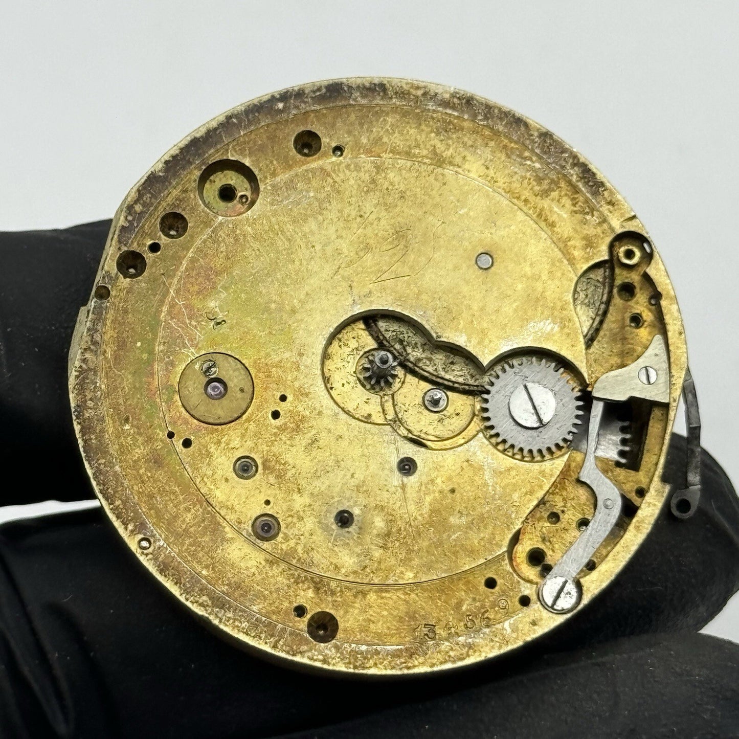 42.8mm Unidentified Good Quality Pocket Watch Movement FOR PARTS Restore