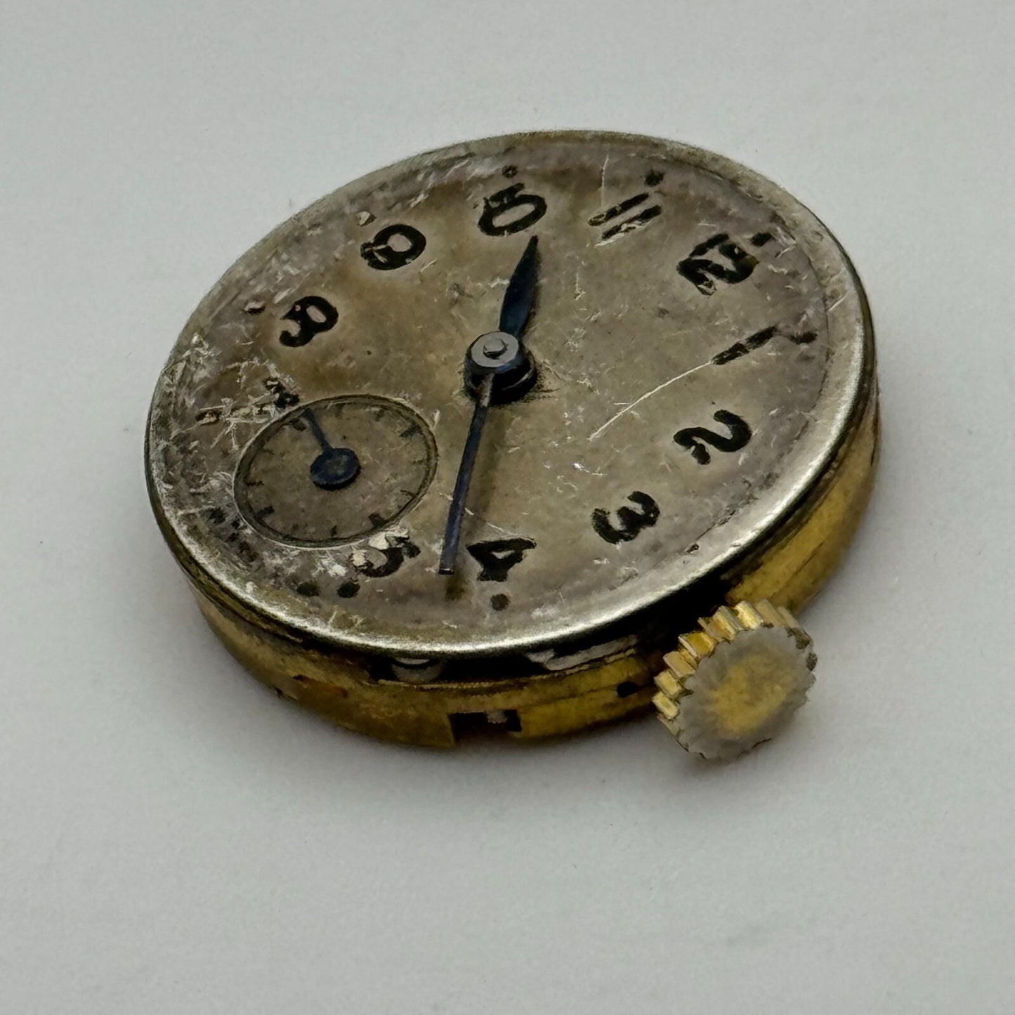19.5mm Smiths De Luxe 15 Jewels Sub Seconds Manual Wind Watch Movement PARTS