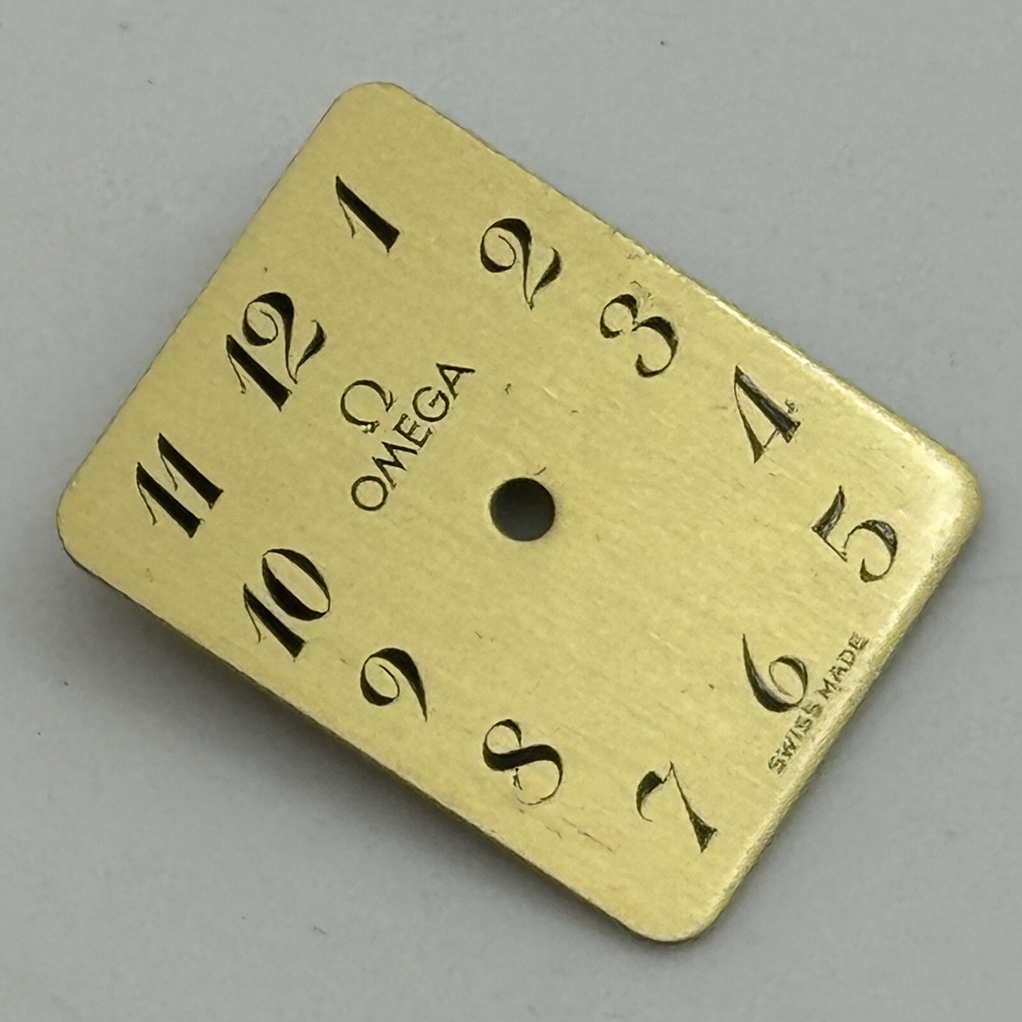 14.5mm x 18.5mm Rectangle Omega Large Numbers Ladies Wristwatch Dial Spares Part