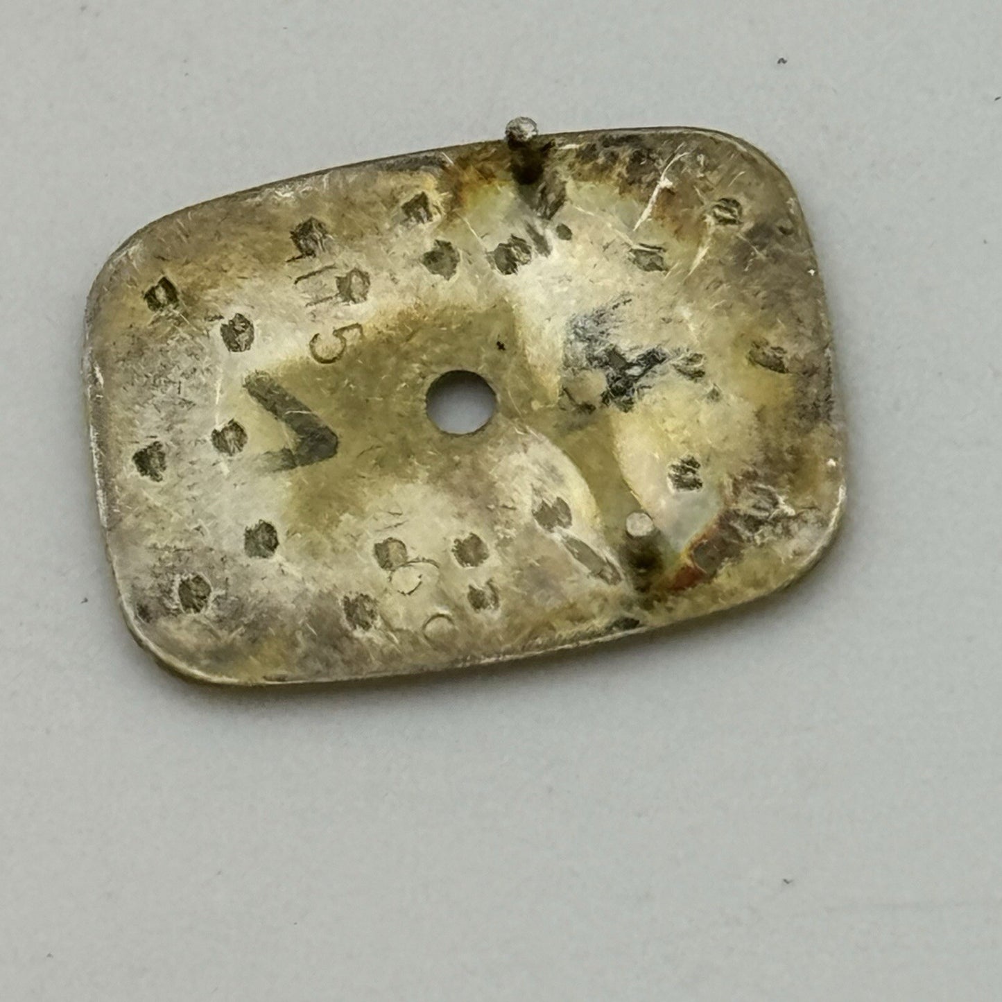 12.5mm Rectangular Omega De Ville Ladies Wristwatch Dial Spares Parts Tank Style