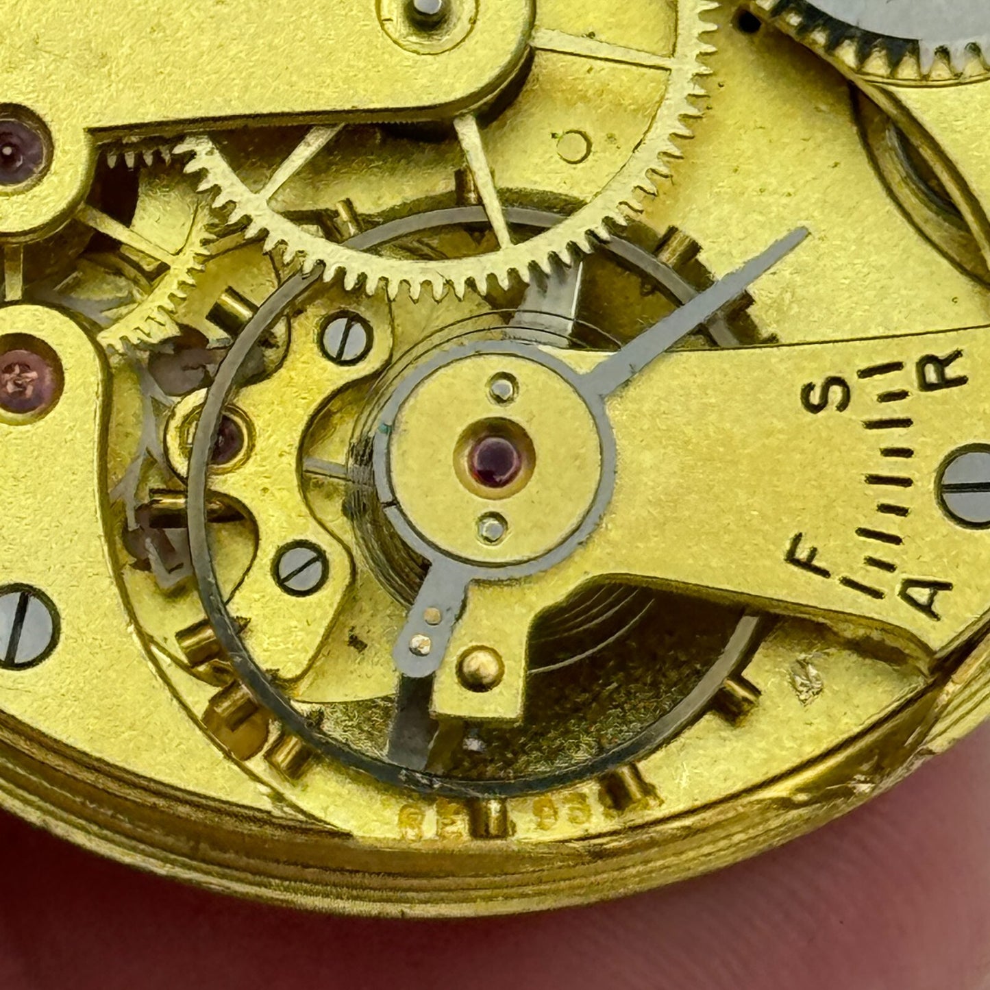 43.1mm J W Benson Ref 939a Open Face Swiss Vintage Pocket Watch Movement PARTS
