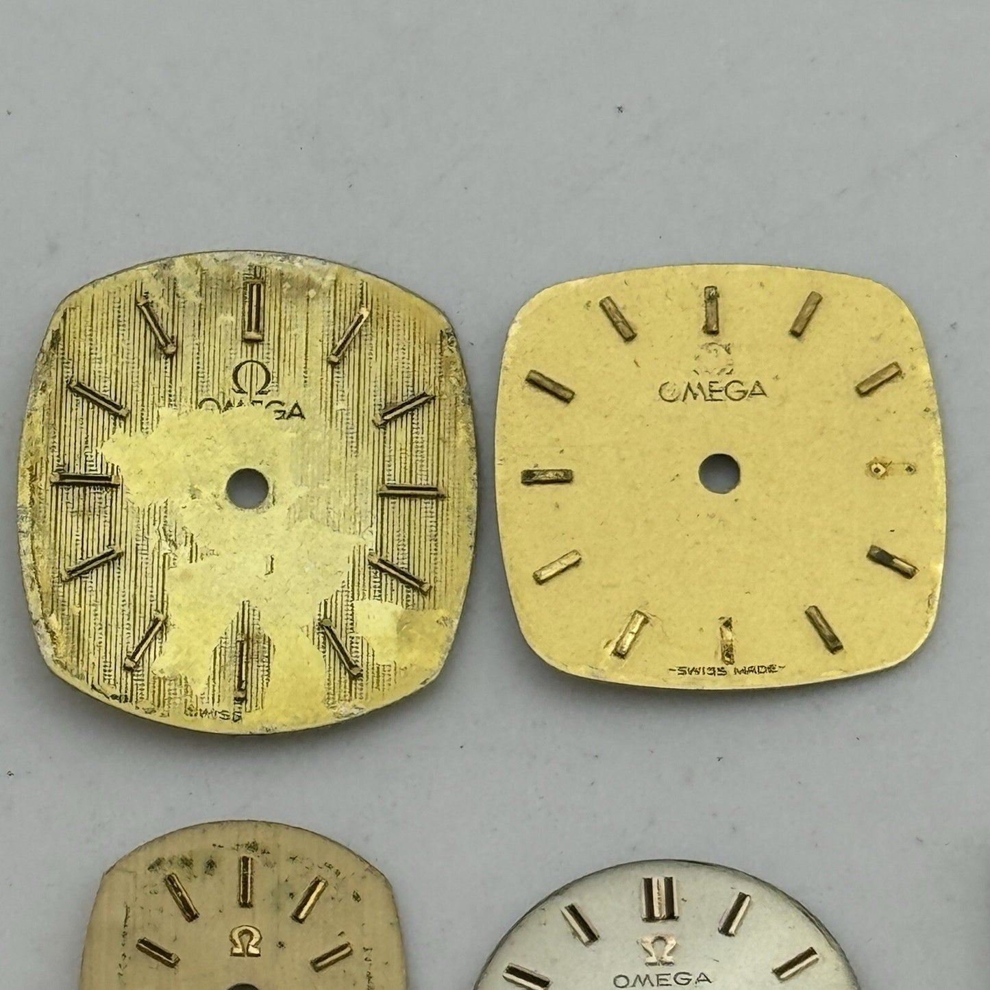 5 x Vintage Ladies Omega Swiss Made Wristwatches Gold & Silver Tone Spares Parts