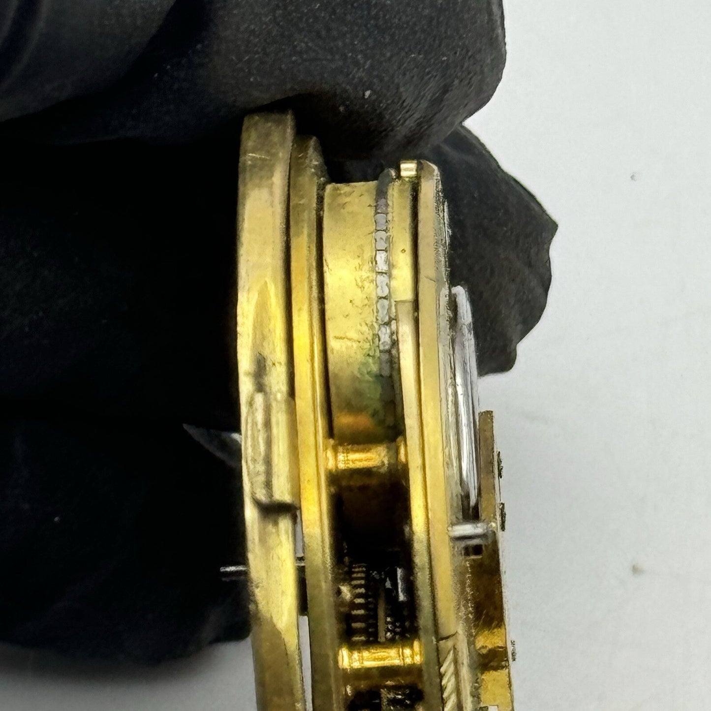 44.9mm Unidentified Quality Antique Fusee Pocket Watch Movement FOR PARTS