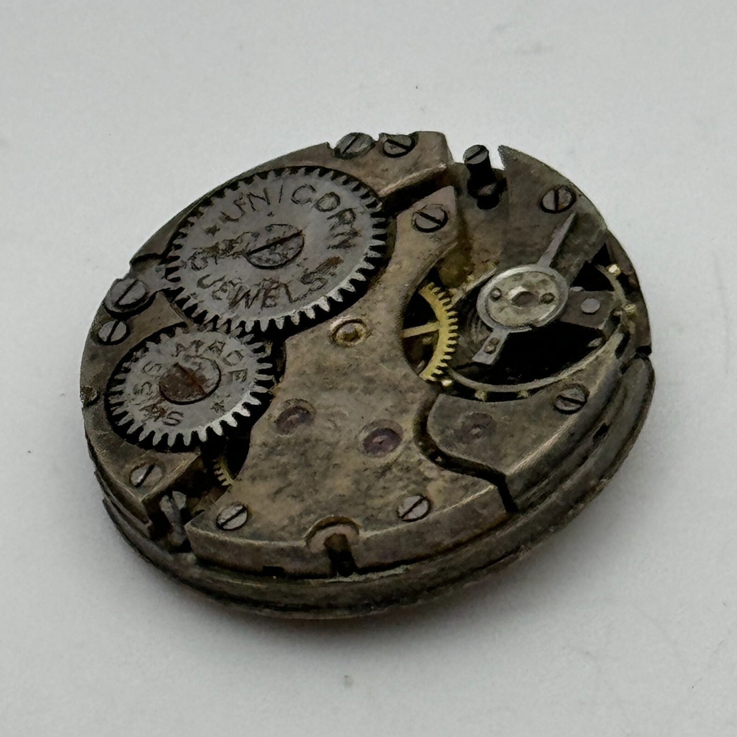 23.6mm Rolex Unicorn 15 Jewels Manual Wind Swiss Watch Movement PARTS SPARES