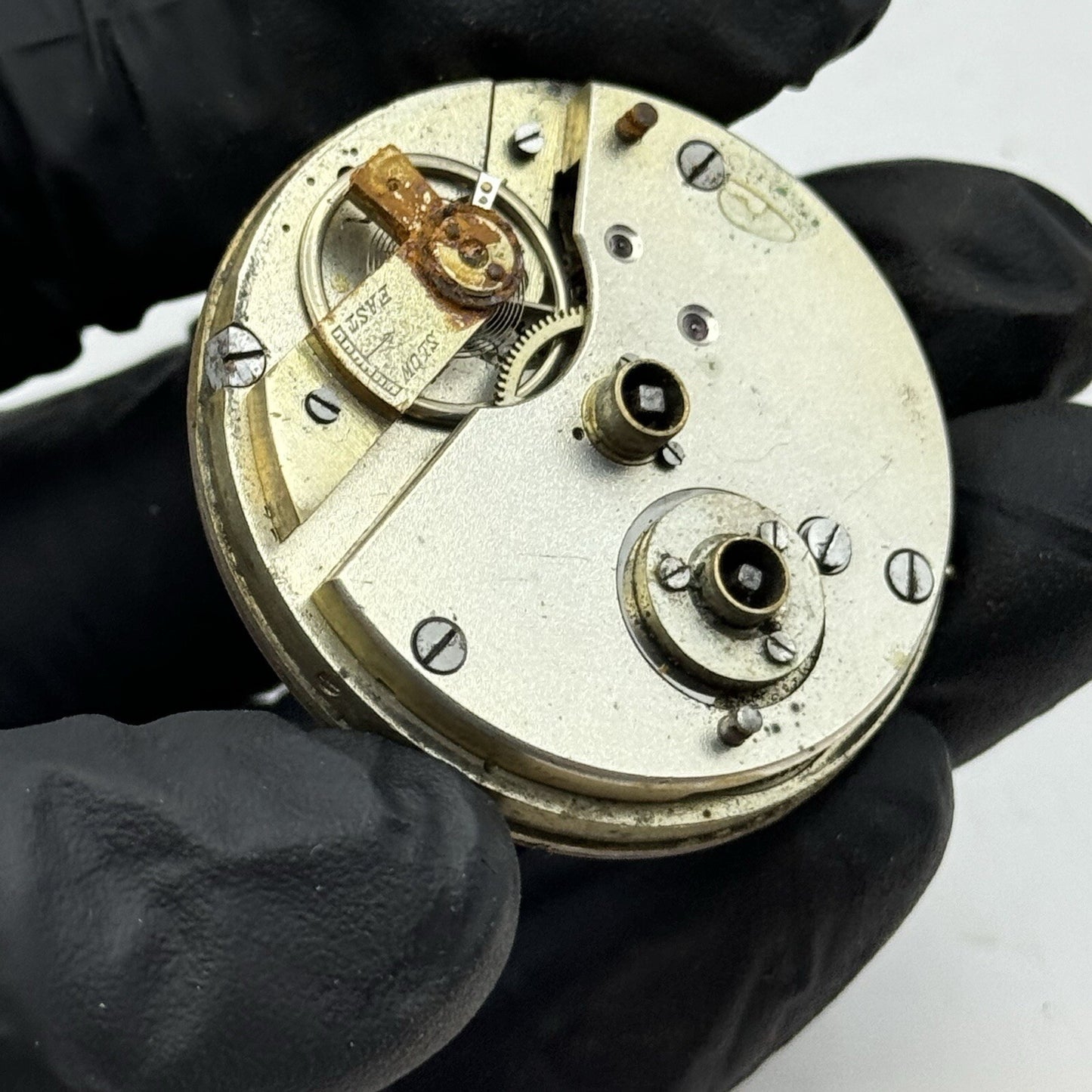 43mm Unidentified 1 x Military Hand Pocket Watch Movement Dial FOR PARTS Repair