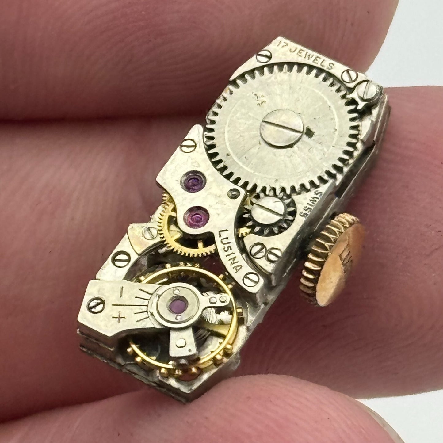 9mm Ladies Lusina FHF 59N Manual Wind 17 Jewels Watch Movement Swiss Made PARTS
