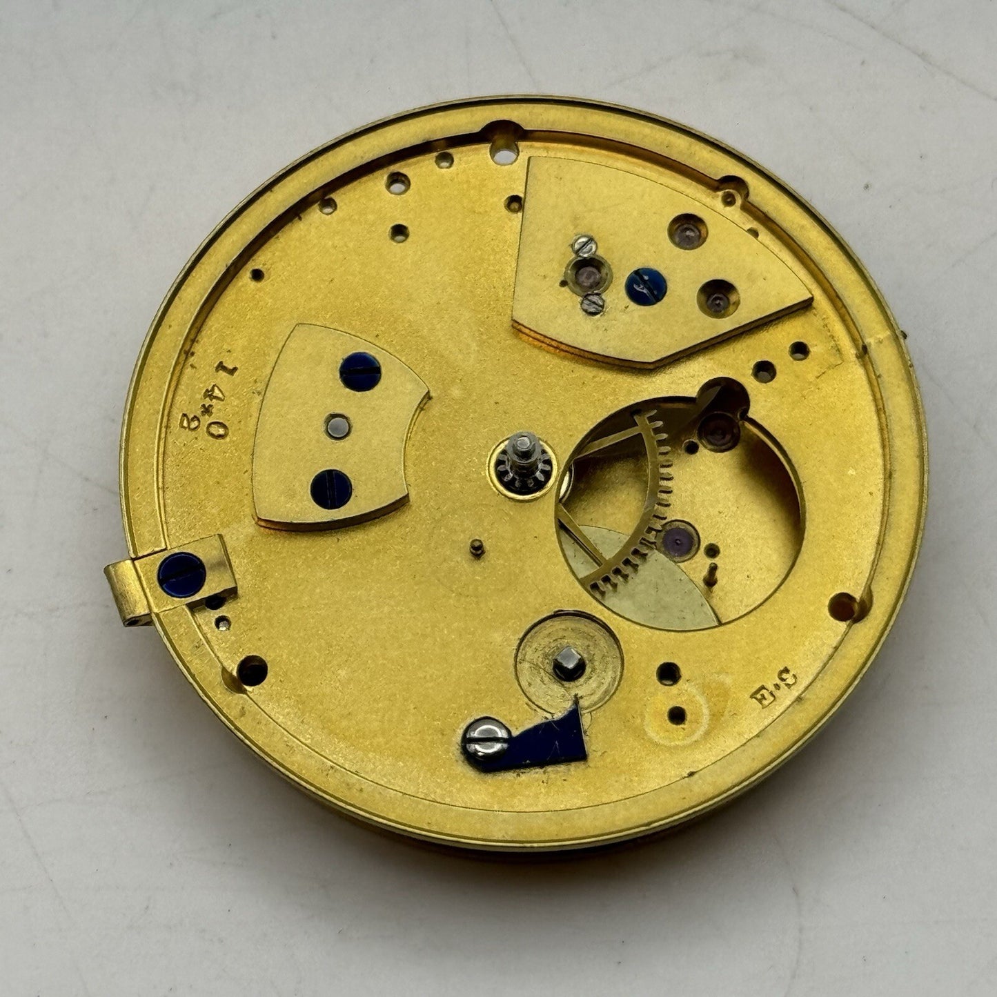 43mm Manual Wind John Atherton Liverpool Fusee Pocket Watch Movement FOR PARTS