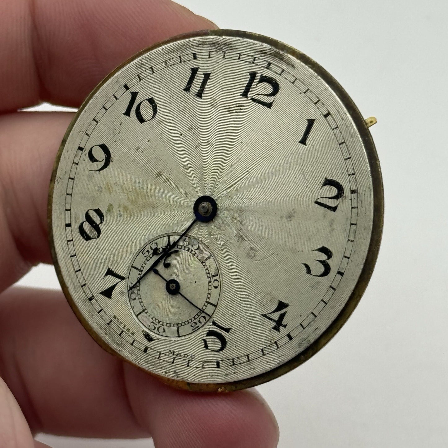 43.1mm Unidentified High Quality Balance Pocket Watch Movement FOR PARTS Repair