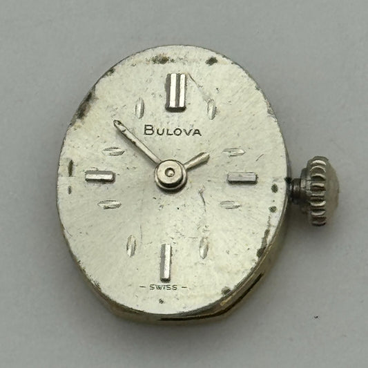 12.7mm Running Bulova 5BD Manual Wind 17 Jewels Swiss Made Watch Movement PARTS