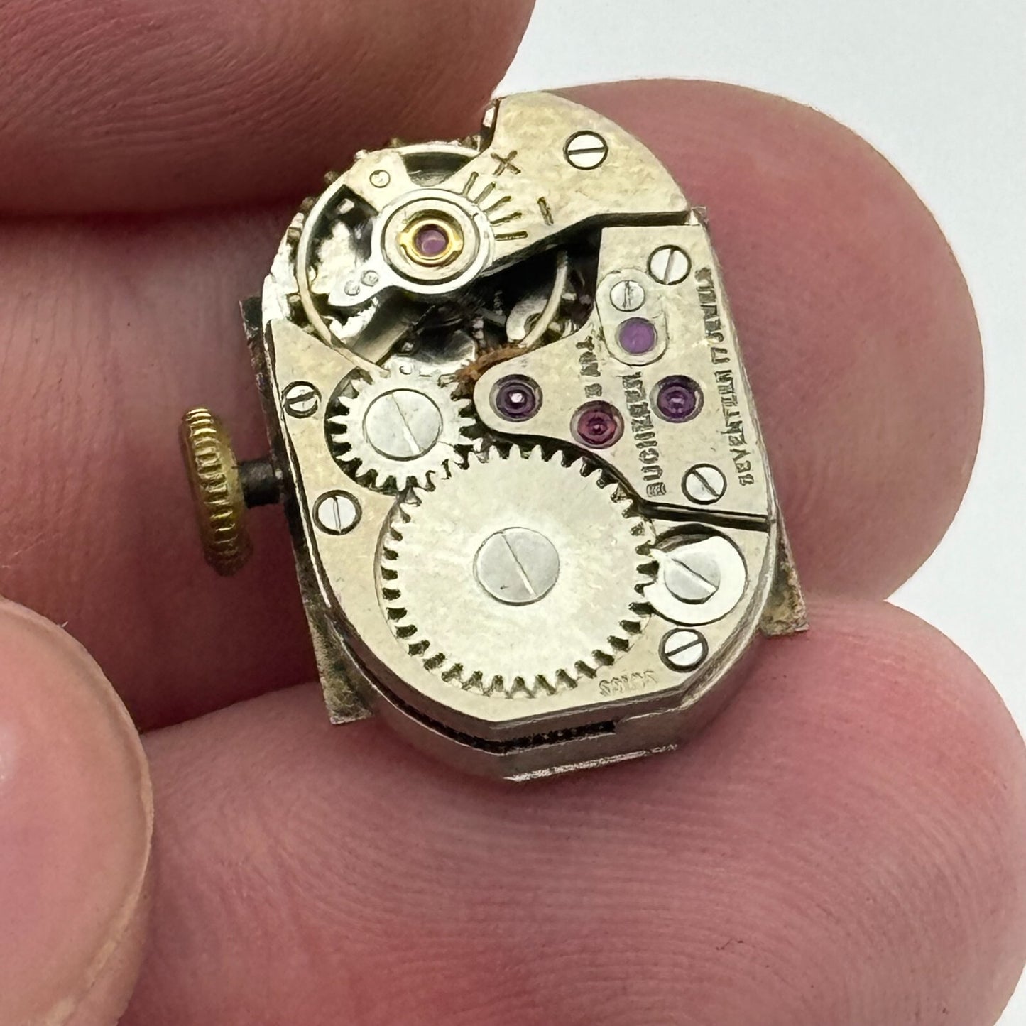 12.8mm Running Bucherer ETA 2355 Manual Wind Watch Movement PARTS REPAIR