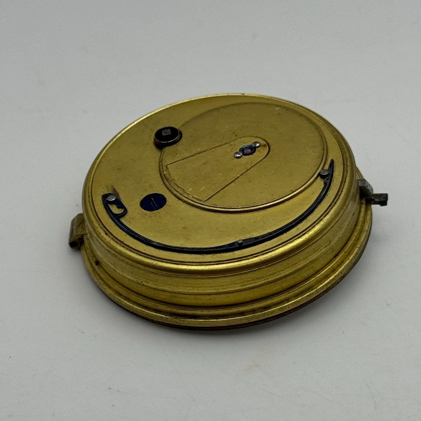 44.6mm Antique H J Norris Coventry Balance Intact Pocket Watch Movement PARTS