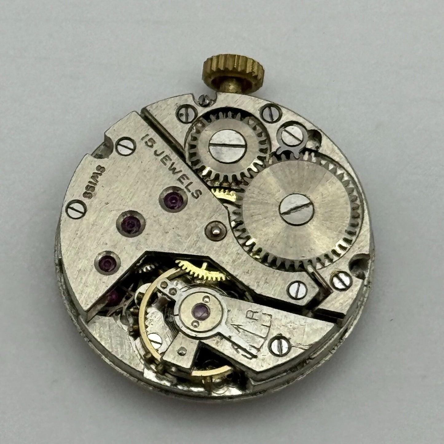19.6mm Ladies Avia Derby D40 Manual Wind 15 Jewels Watch Movement PARTS SPARES