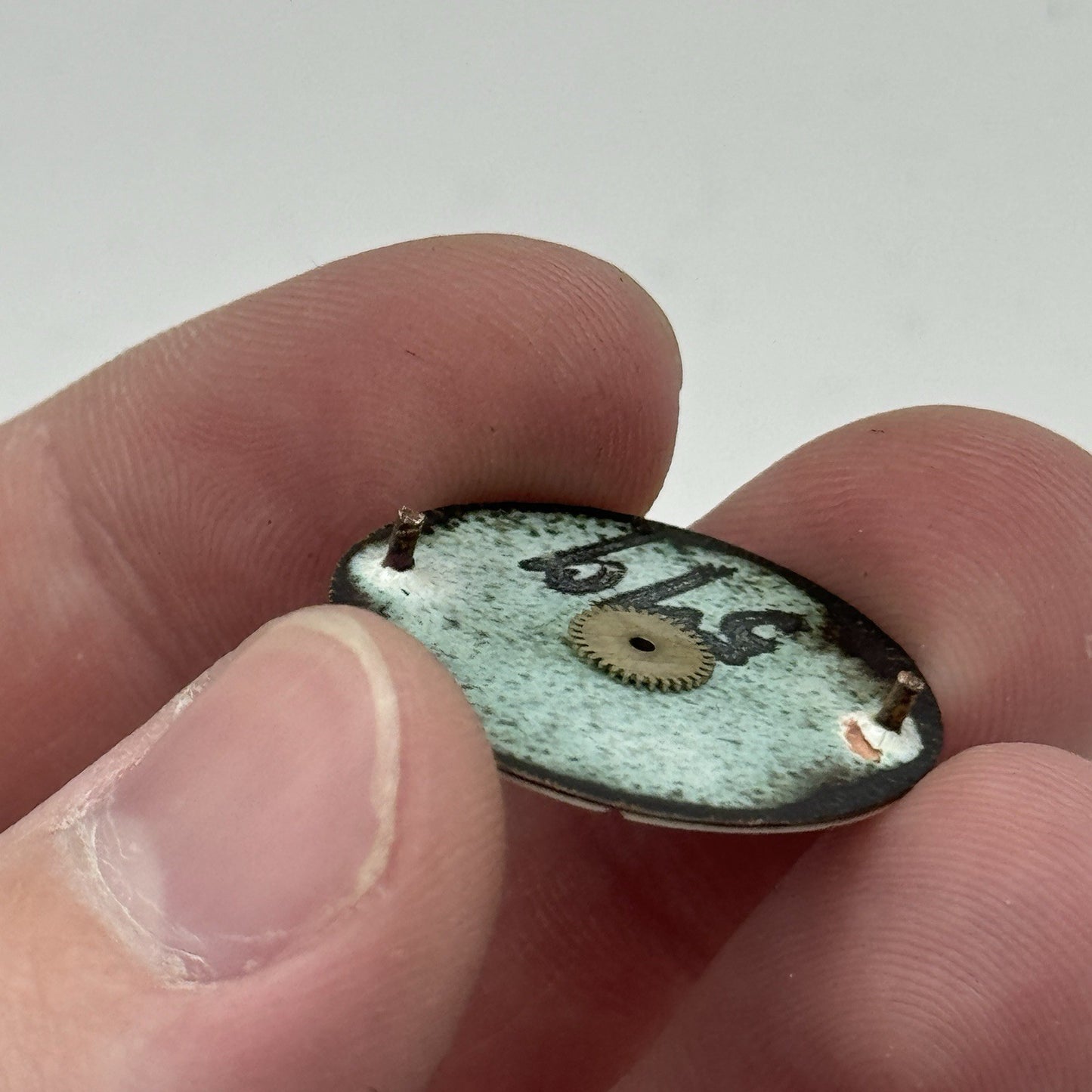 25.7mm ROLEX Rebberg Manual Wind Trench Watch Movement & Dial Antique PARTS