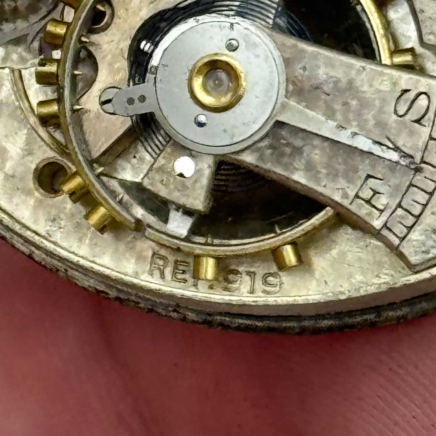 43mm Cyma Ref 919 Tavannes Open Face Balance Ok Pocket Watch Movement PARTS