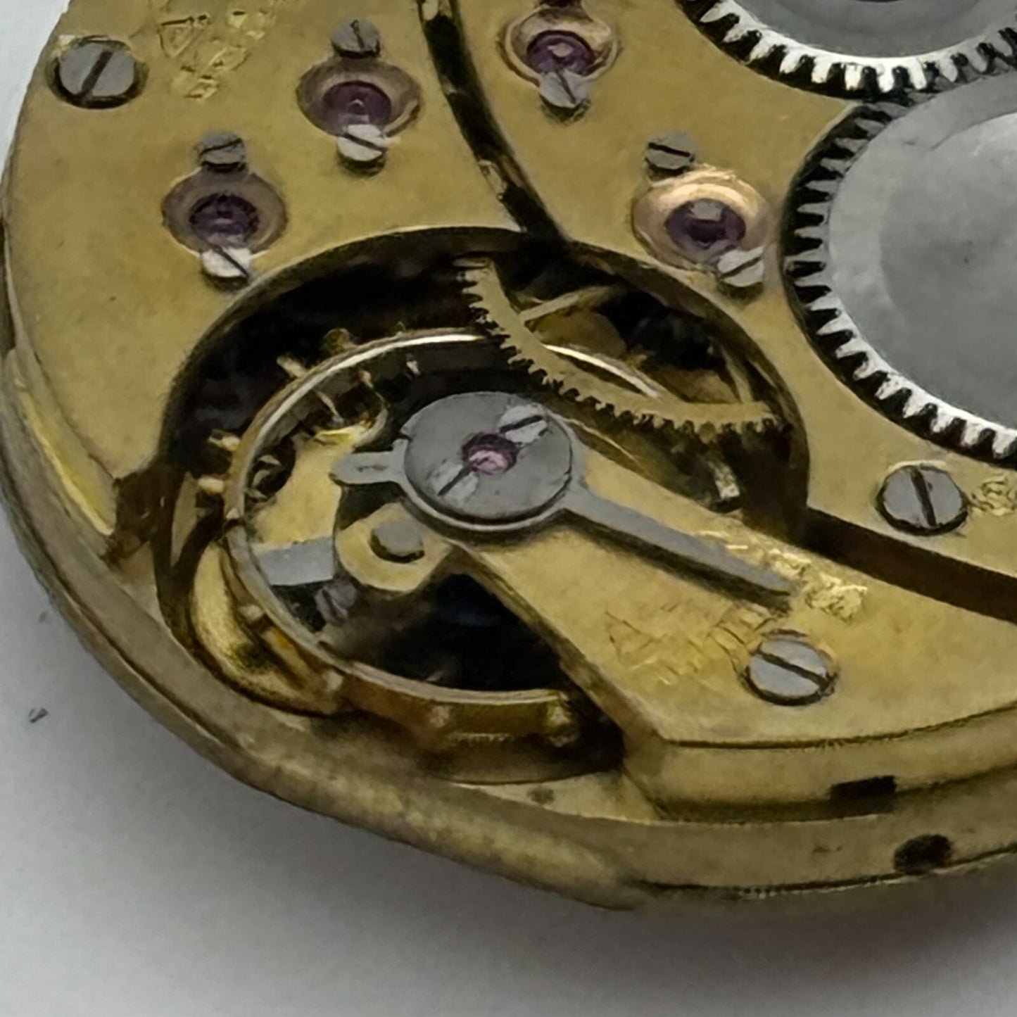 23.6mm Stauffer SS & Co Trench Watch Movement Balance Ok Manual Wind Swiss PARTS
