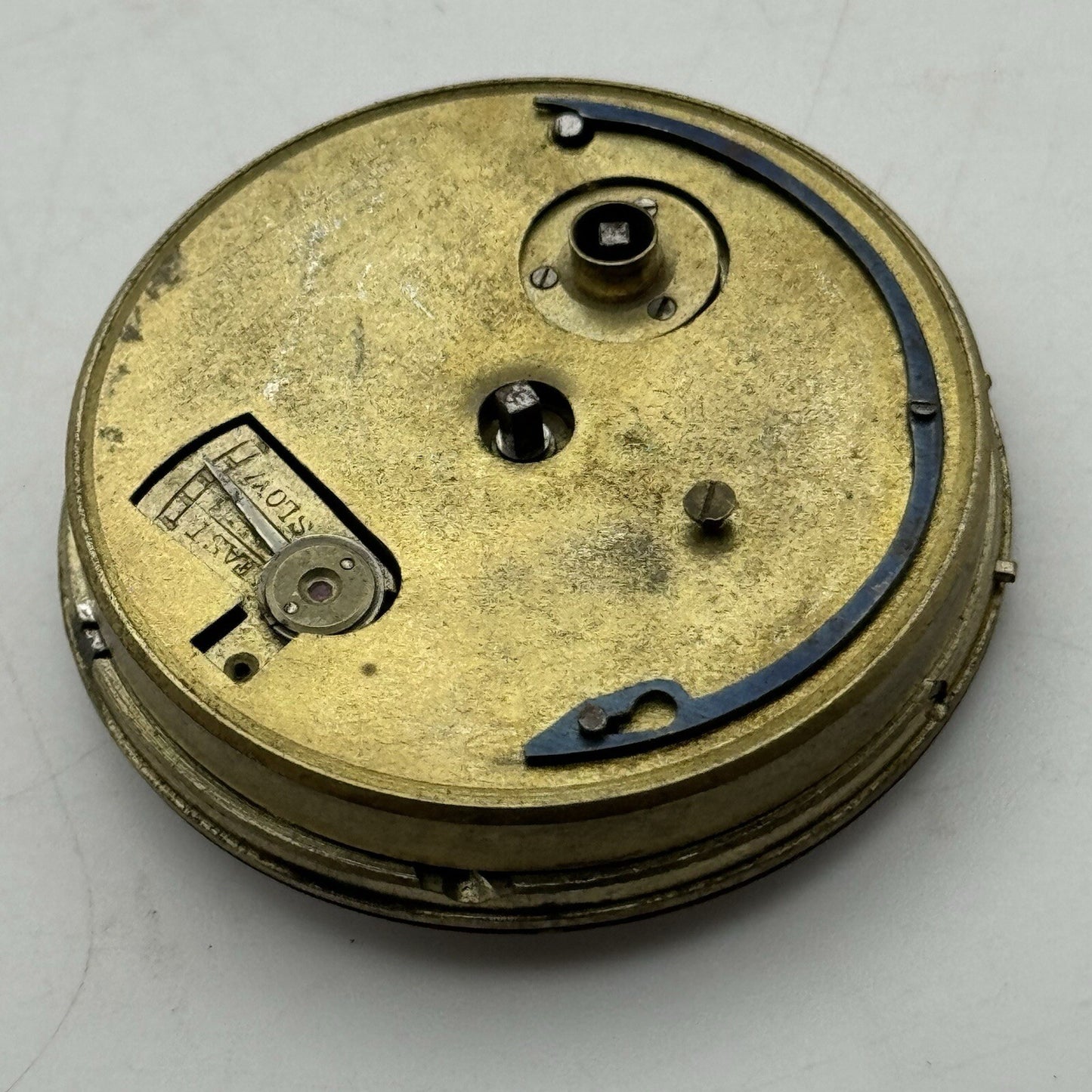 43.2mm Manual Wind Unidentified Pocket Watch Movement Dust Cover Dial FOR PARTS