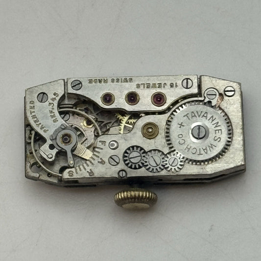 12.1mm Cyma Tavannes Cal 345 High Quality Tank Watch Movement Restoration Parts