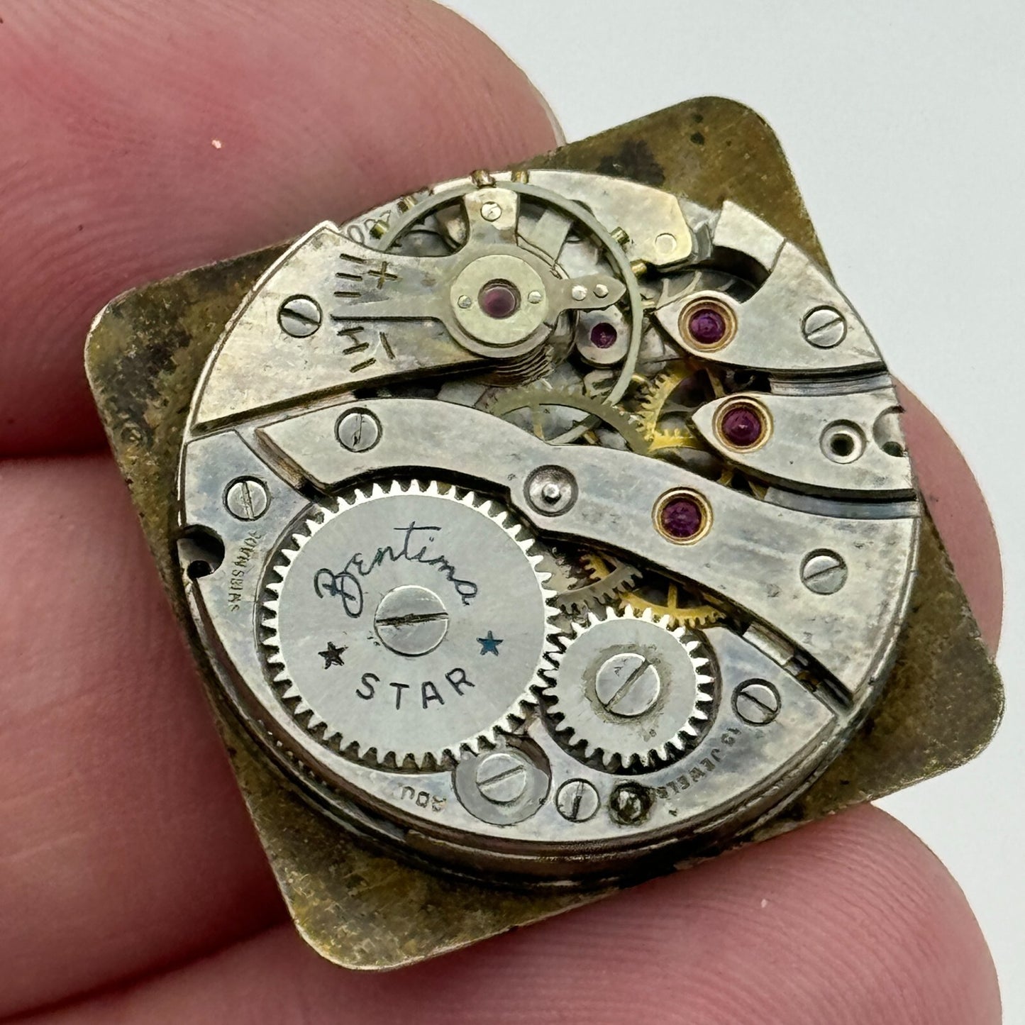23.6mm Bentima ETA 1260 Manual Wind 15 Jewels Watch Movement Swiss Vintage PARTS