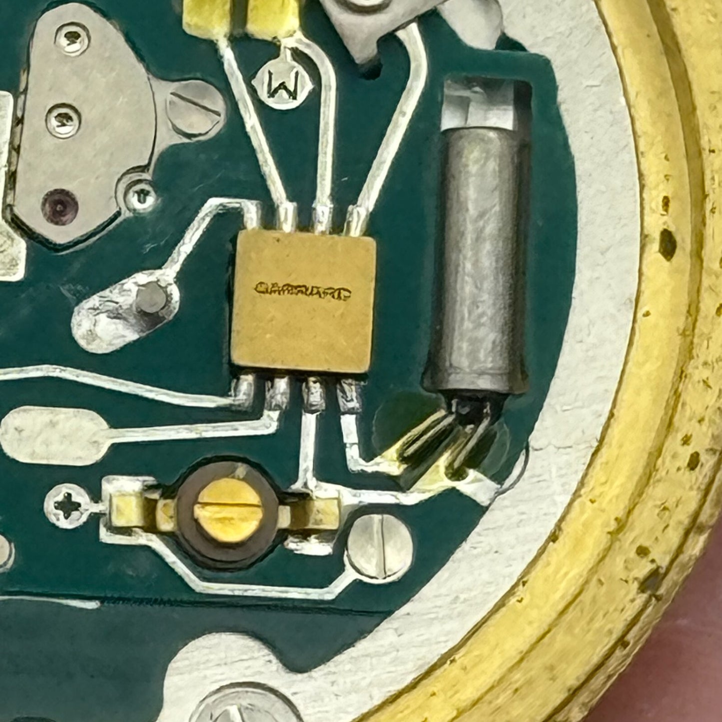 31.5mm Men’s Garrard ETA 555.115 Quartz Watch Movement Vintage UNTESTED PARTS