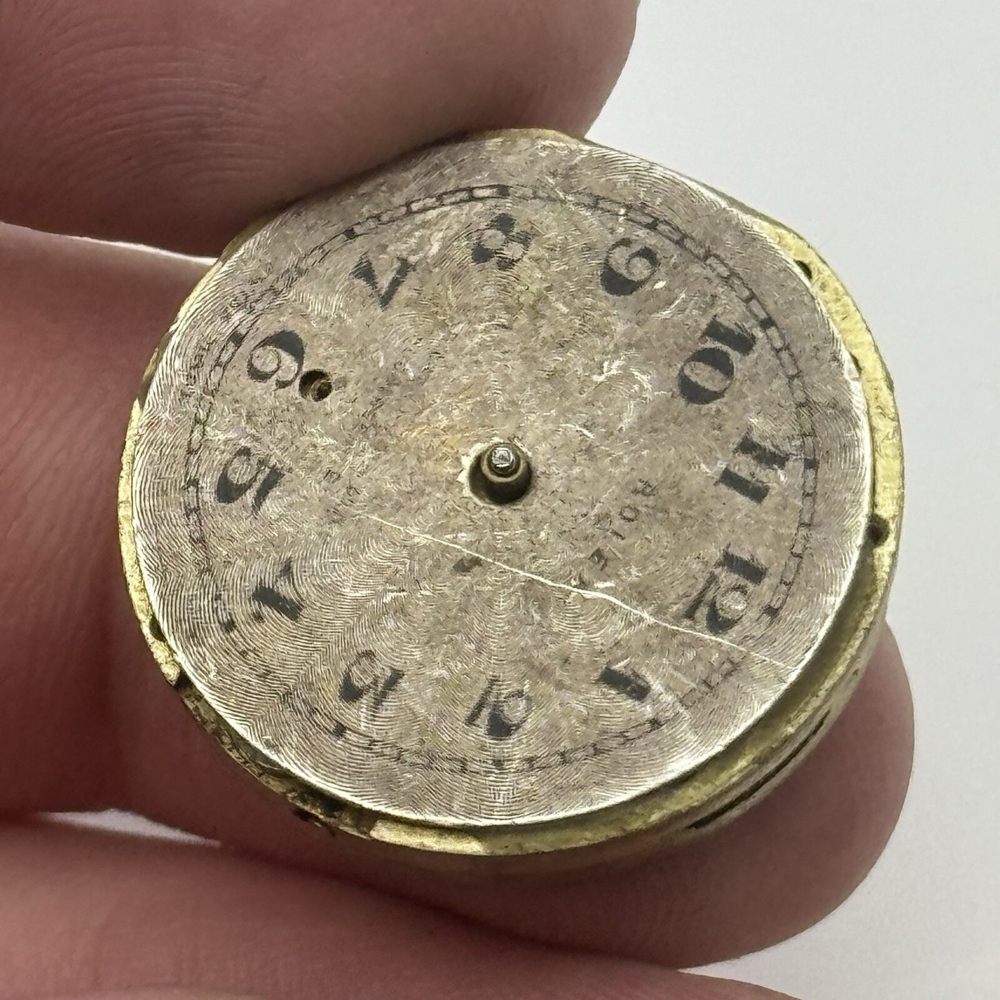 22.2mm Vintage Rolex 2216 Sub Seconds Wristwatch Dial & Unidentified Movement