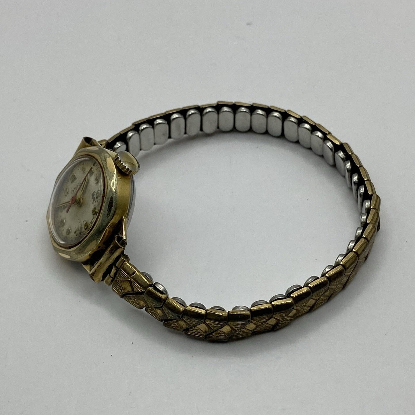 21mm WORKING Vintage Oris 612 KIF Gold Plated Centre Seconds Watch 3 MINS FAST