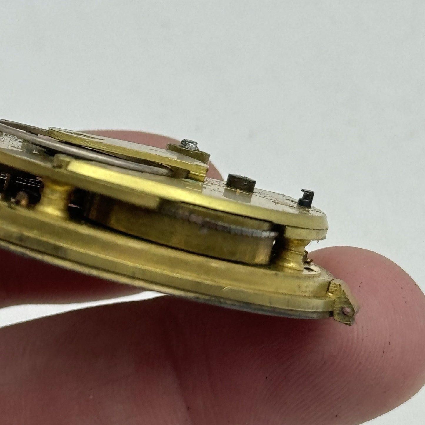 43mm Antique Fusee Good Balance Pocket Watch Movement - Chain Present PARTS