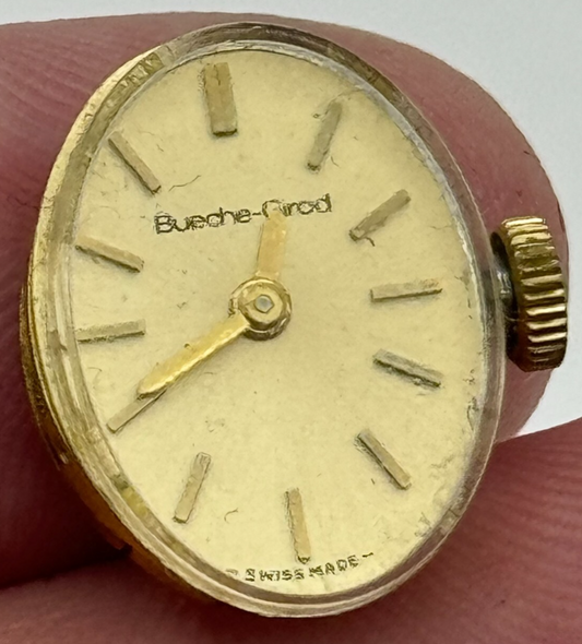 12.8mm Ladies Bueche Girod Manual Wind Swiss 17 Jewels Watch Movement PARTS