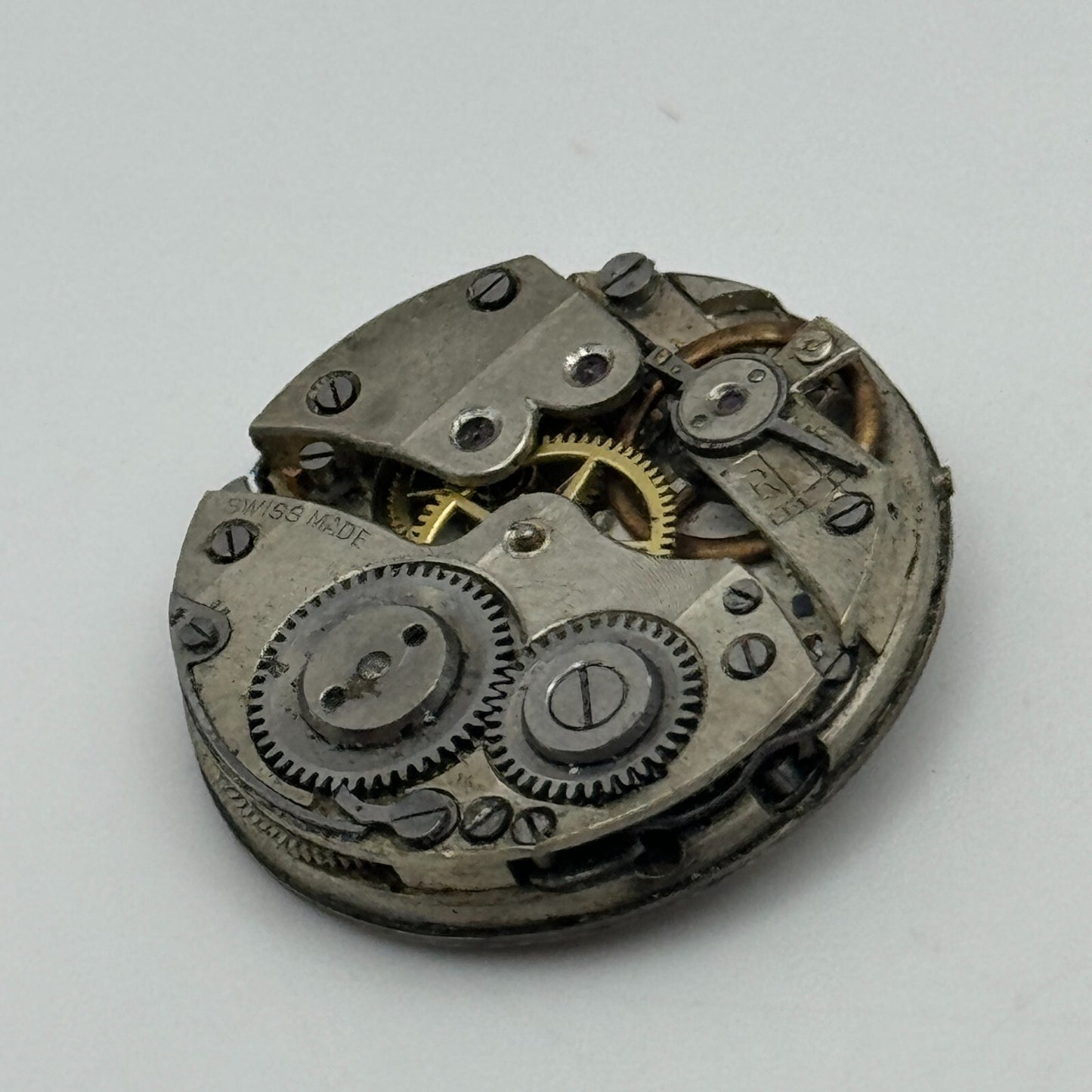 24.5mm Antique Cylinder Escapement Swiss Trench Watch Movement Manual Wind PARTS