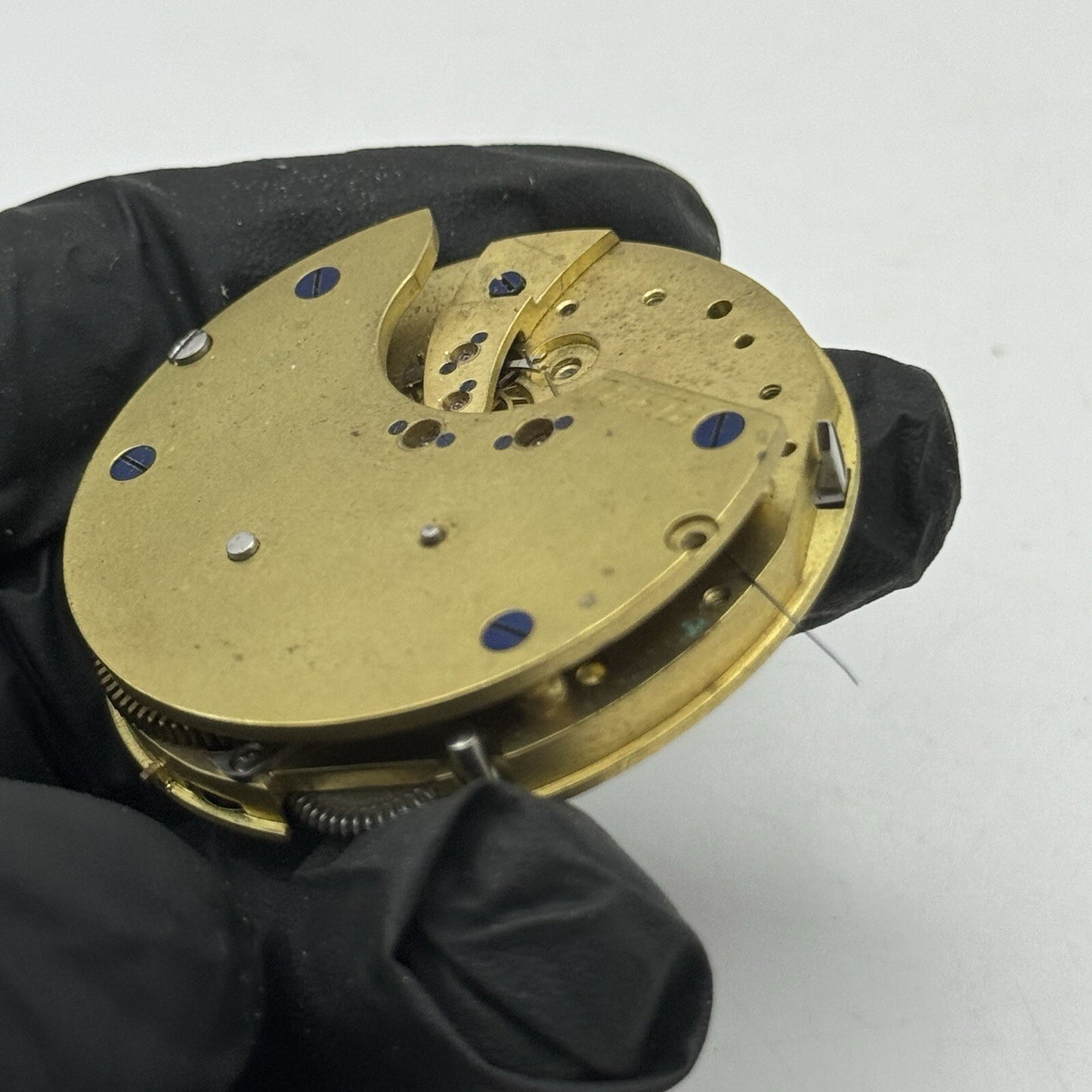44.9mm Centre Seconds Chronograph Antique Pocket Watch Movement FOR PARTS