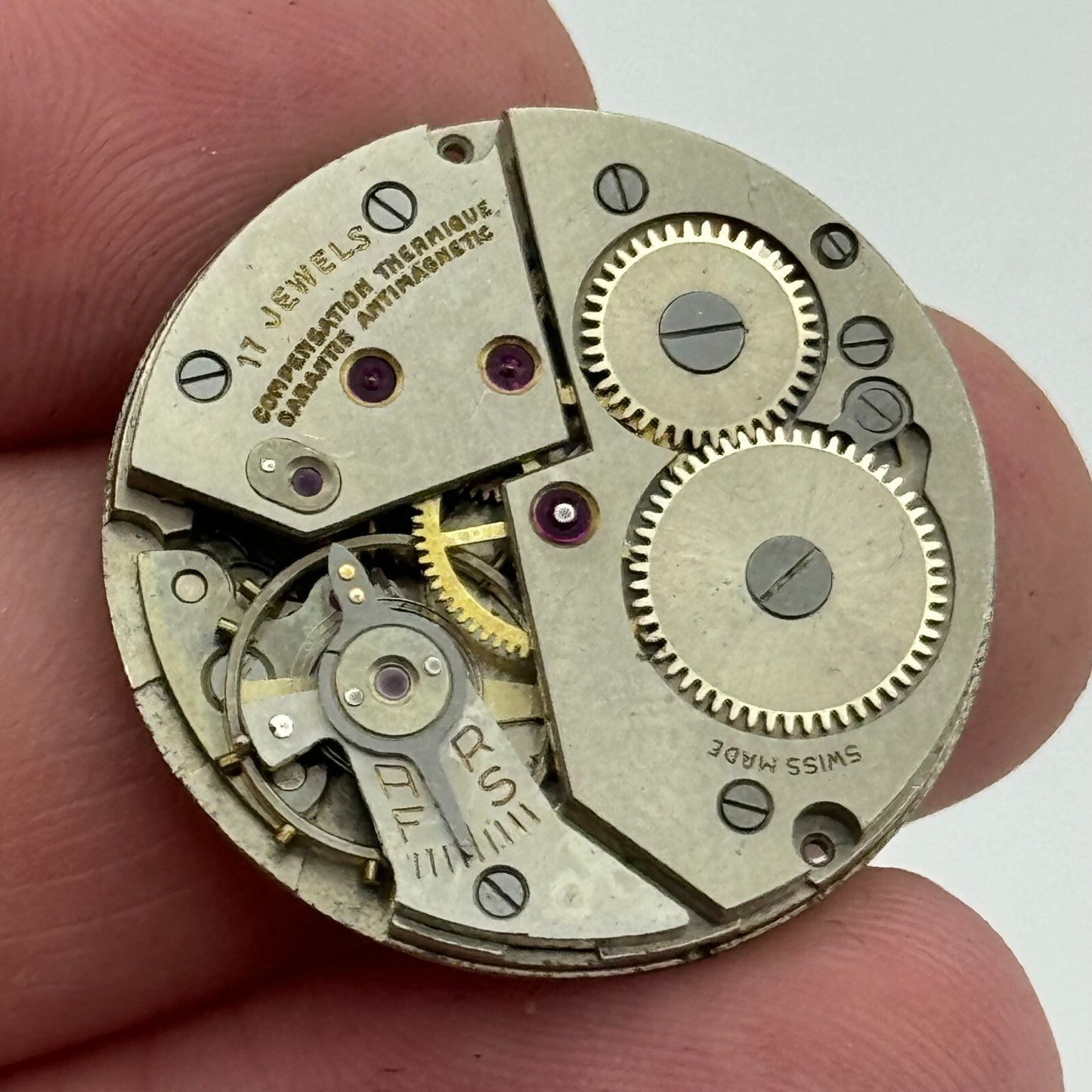 26.9mm Majex Felsa F 390 Manual Wind Watch Movement Swiss Vintage PARTS SPARES