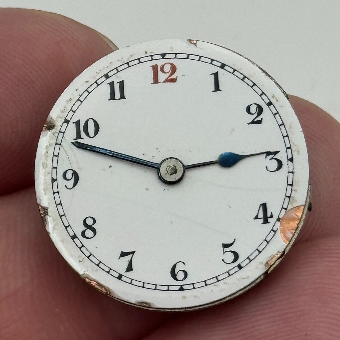 22.7mm Unidentified Swiss Trench Watch Movement Vintage Manual Wind PARTS SPARES