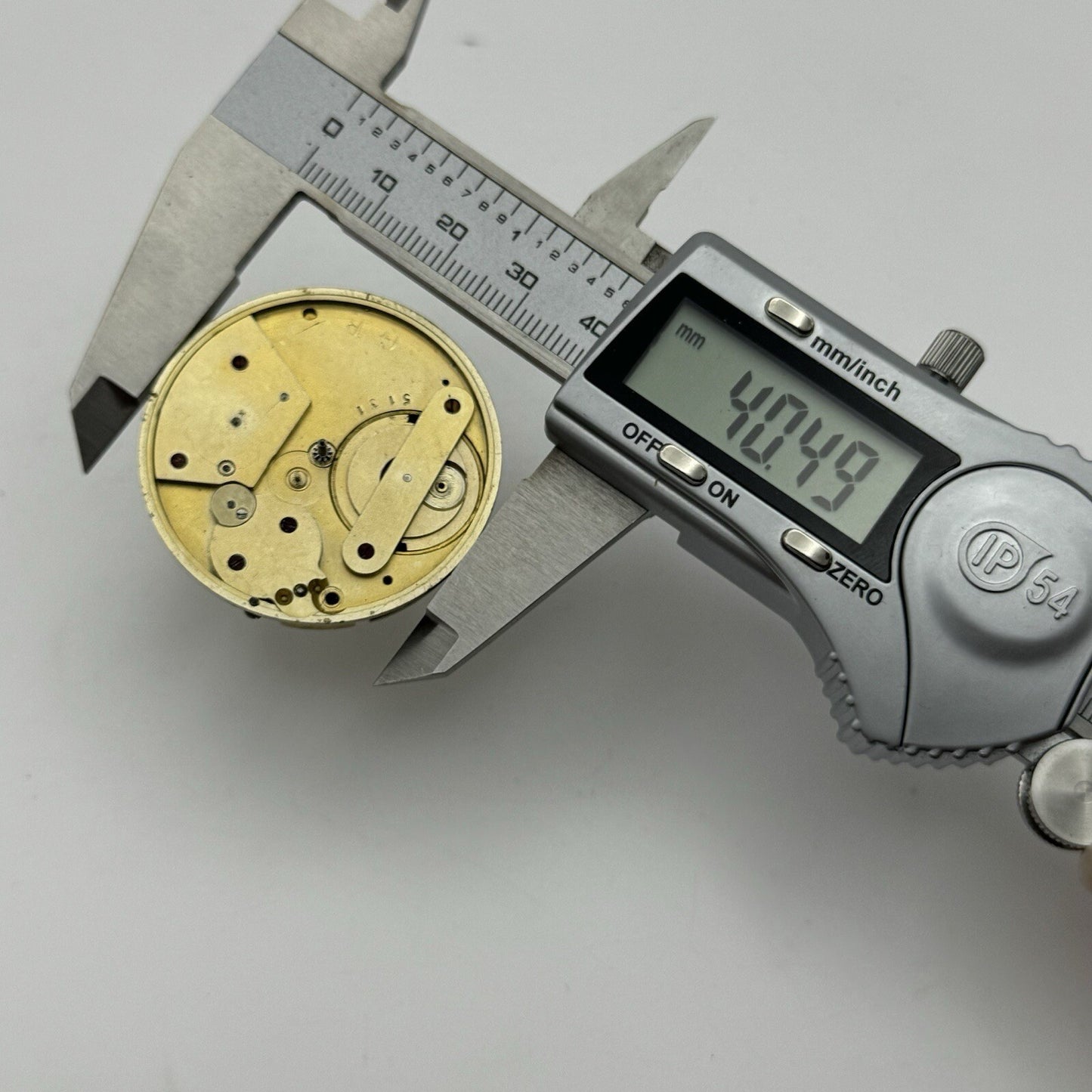40.4mm Manual Wind A Schwer & Cie Bristol Pocket Watch Movement FOR PARTS