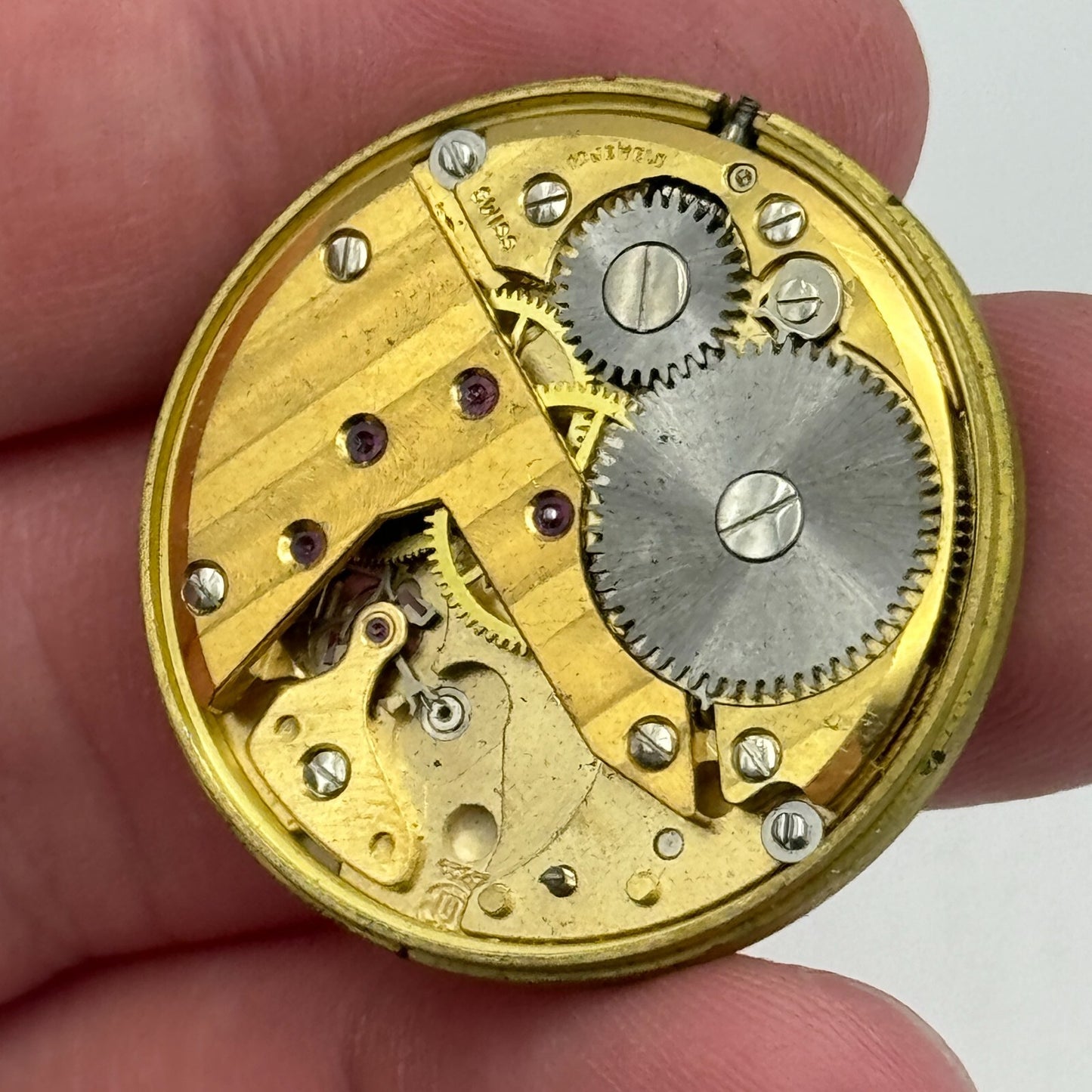 31.6mm Men's Garrard Unitas UT 6325 Manual Wind Swiss Watch Movement PARTS SPARE