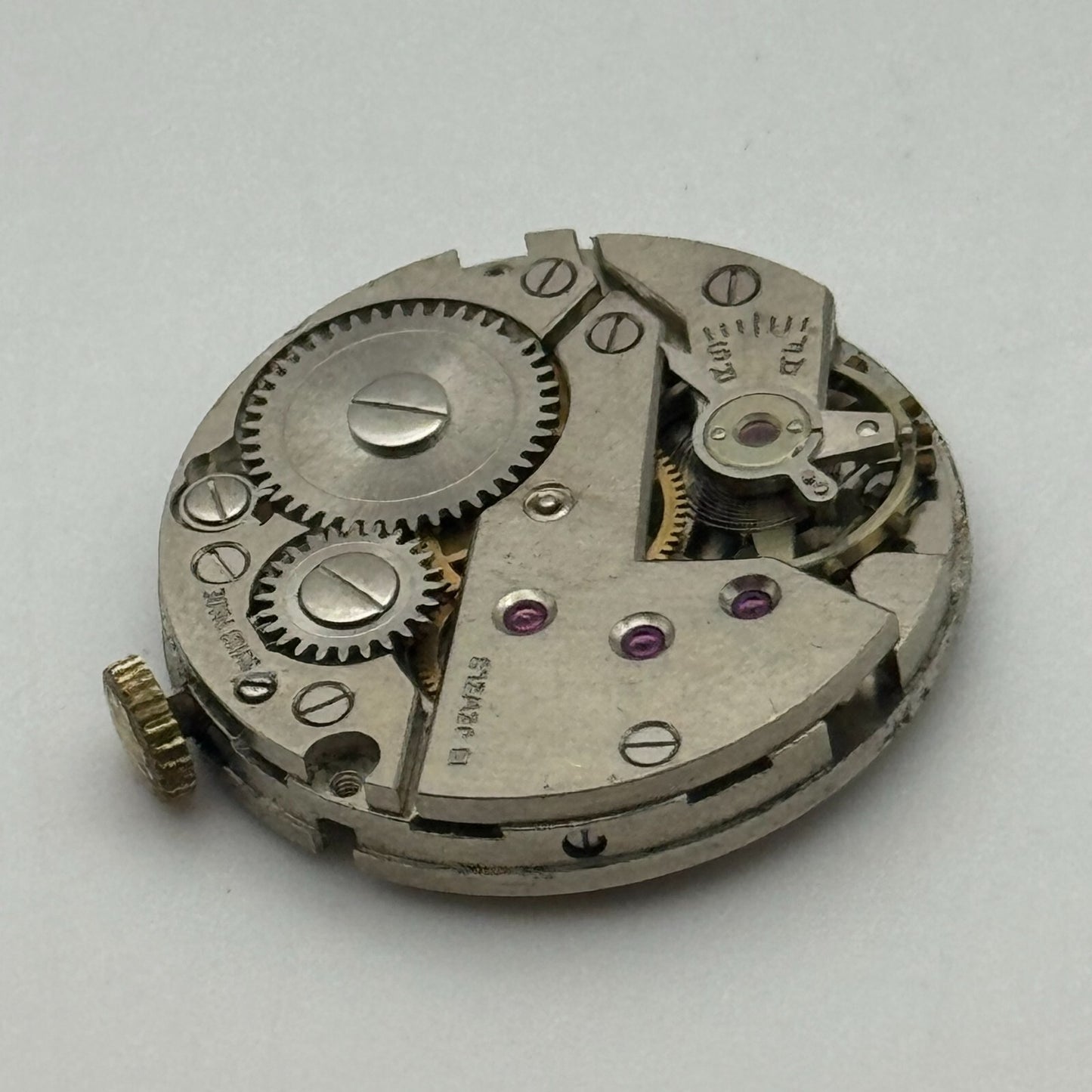 23.6mm Running Olma FHF 70 Manual Wind 15 Jewels Swiss Watch Movement PARTS