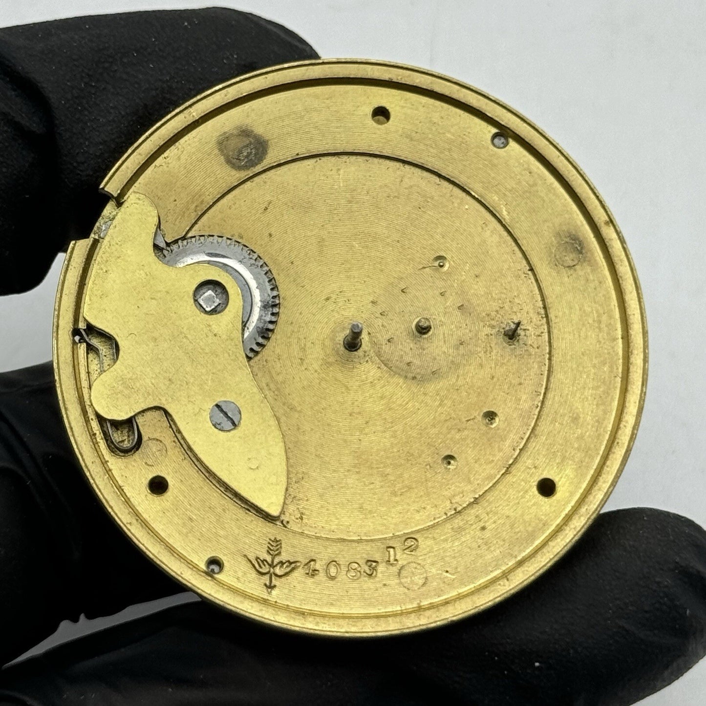 45.8mm Warranted English Lever Pocket Watch Movement FOR PARTS Restoration