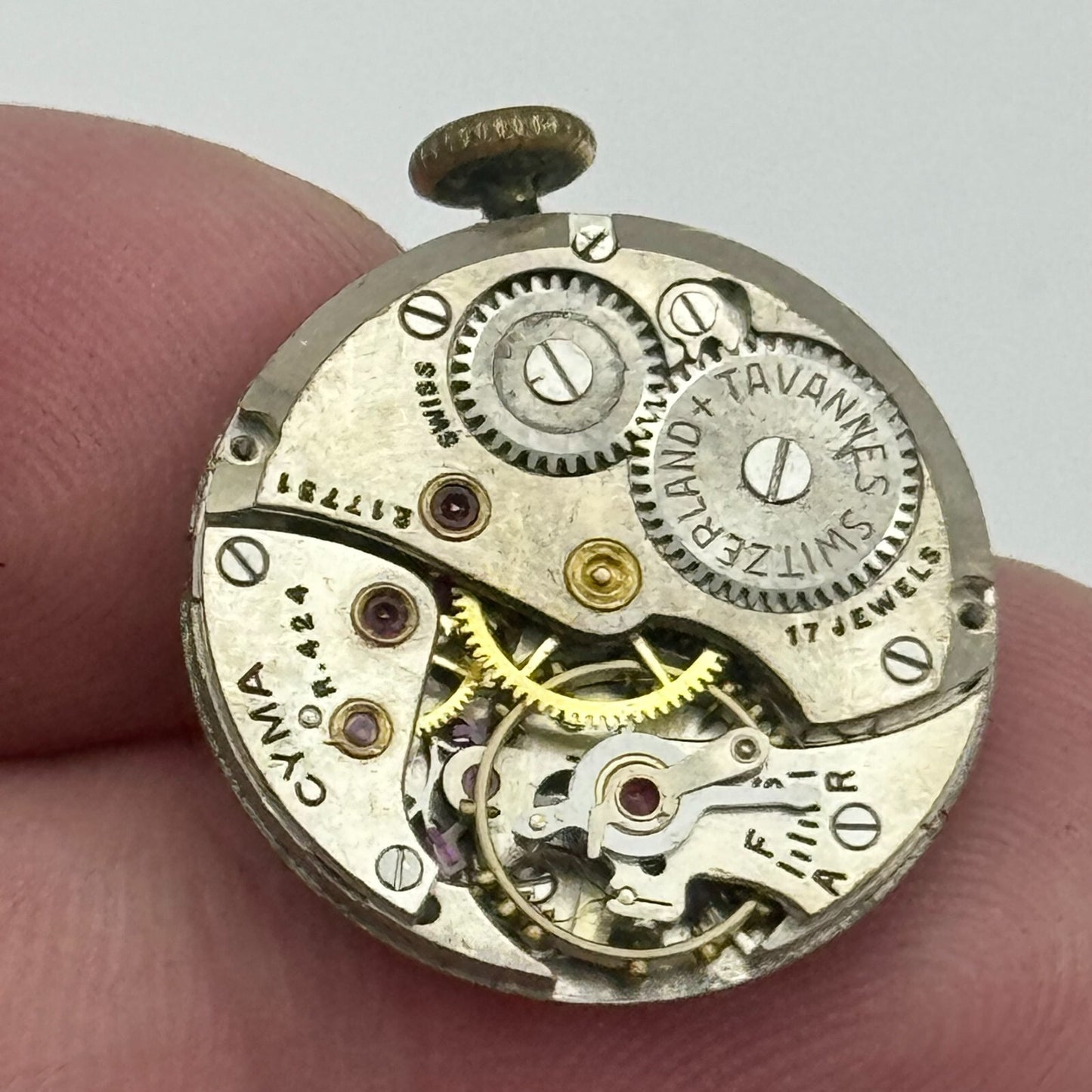 19.7mm Cyma R.424 Sub Seconds Manual Wind Watch Movement Swiss Vintage PARTS