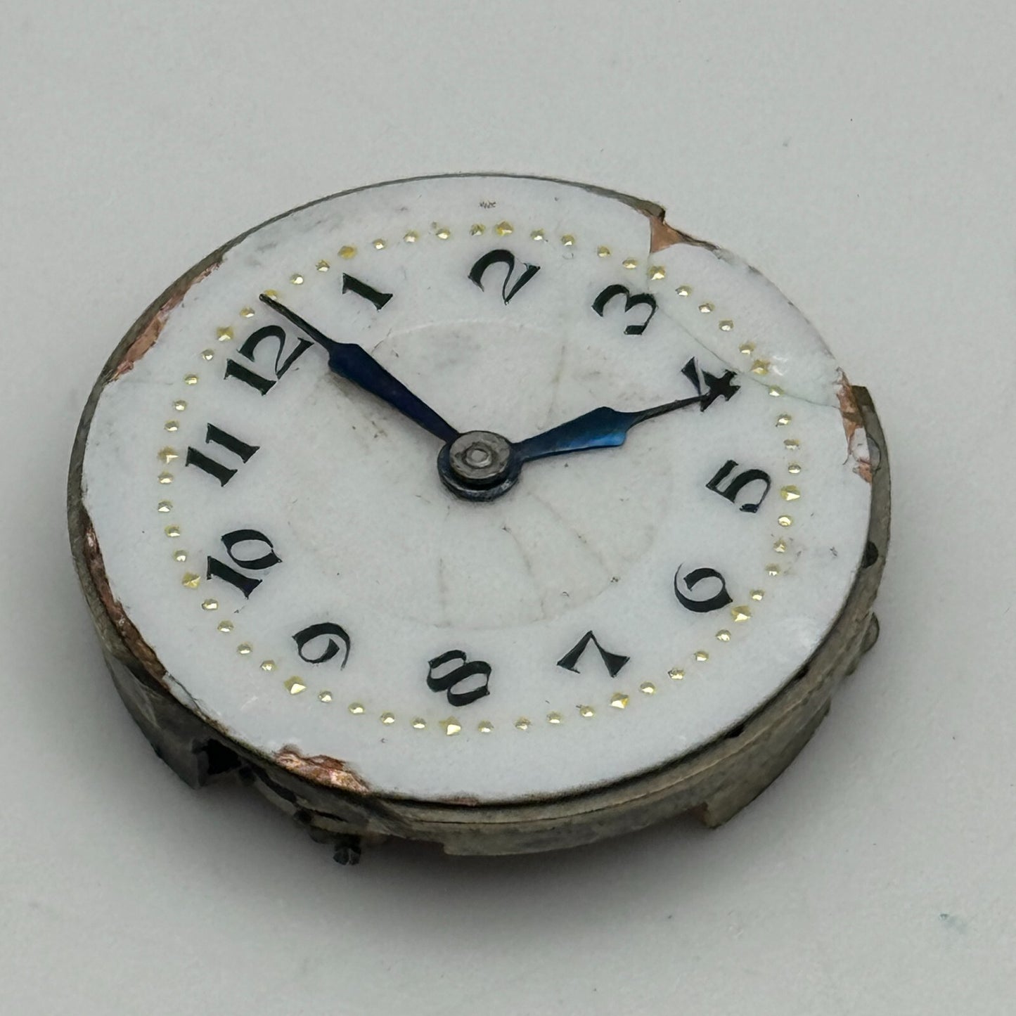 23.6mm Sapho Watch Co 15 Jewels Trench Watch Movement Manual Wind PARTS SPARES