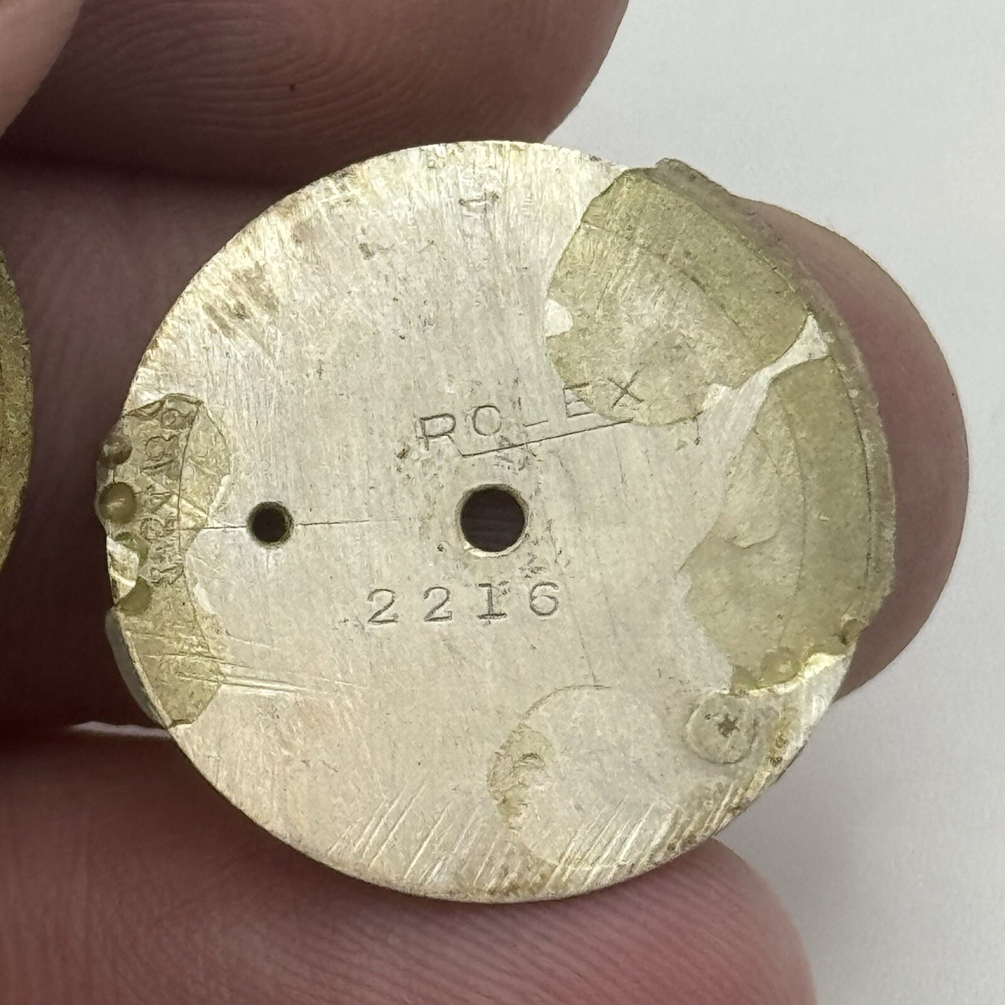 22.2mm Vintage Rolex 2216 Sub Seconds Wristwatch Dial & Unidentified Movement