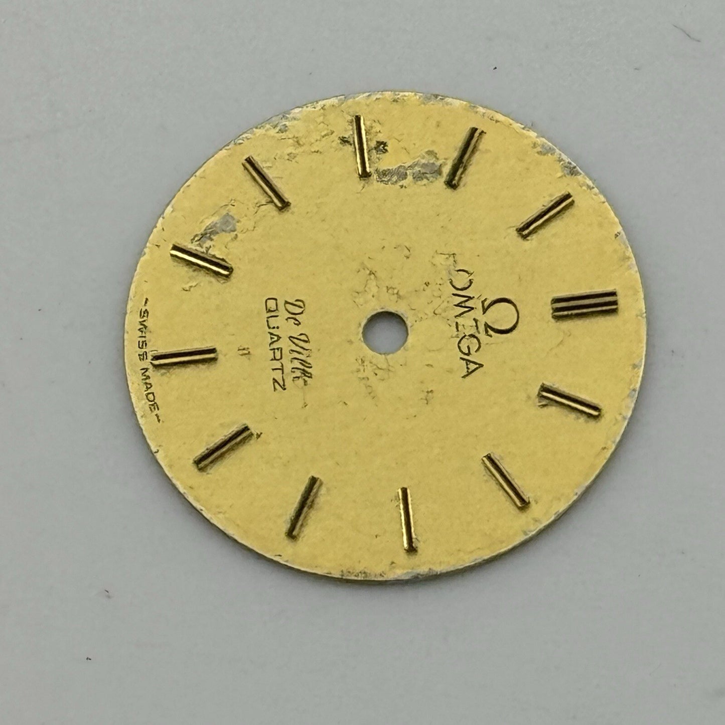 17.9mm Circular Omega De Ville Quartz Ladies Wristwatch Dial Spares Parts Swiss