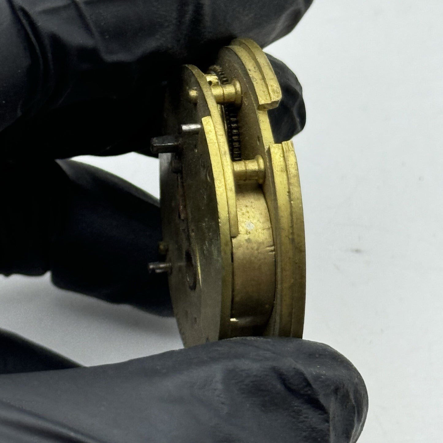 46.4mm Manual Wind Unidentified Fusee Pocket Watch Movement FOR PARTS