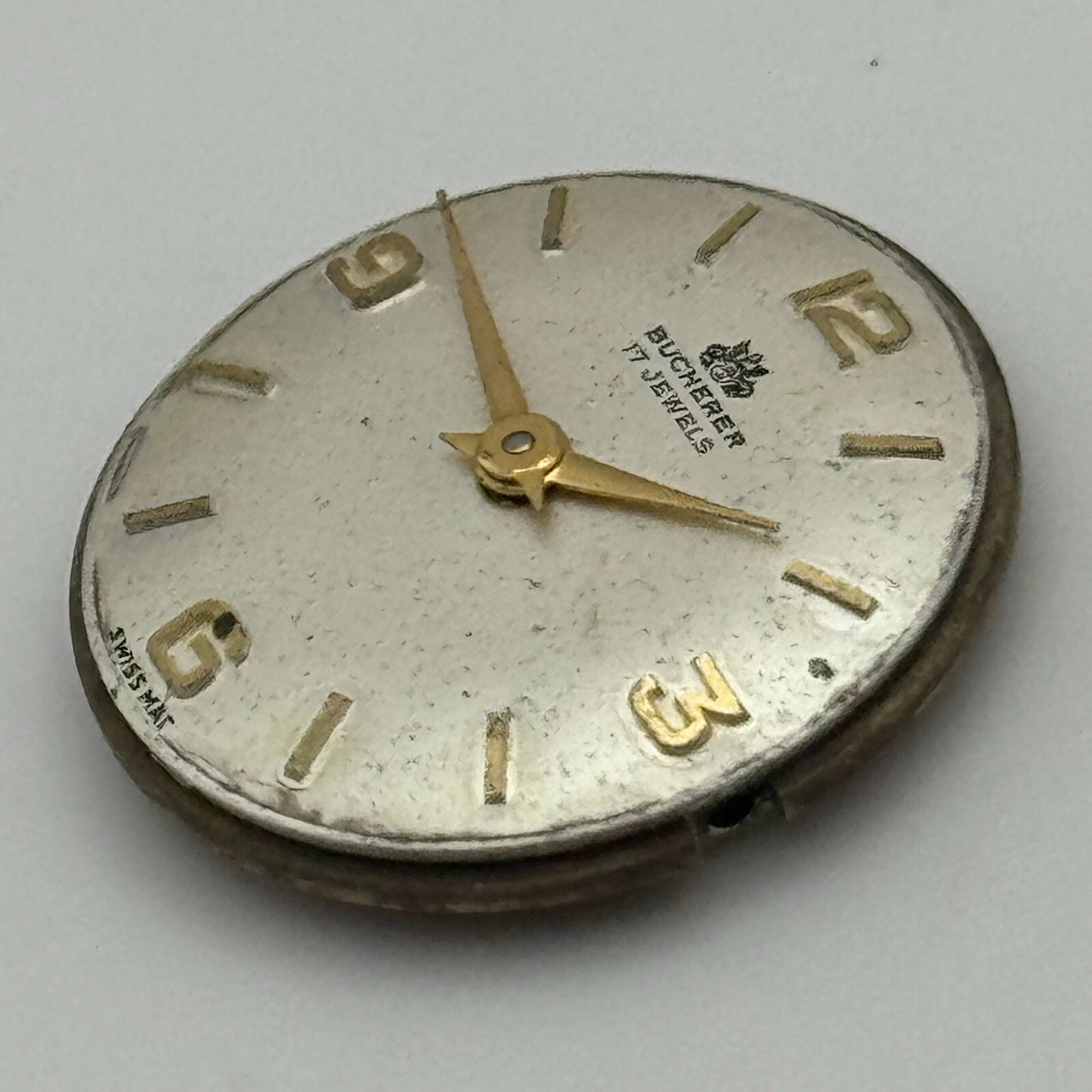 17.1mm Bucherer ETA 2510 Ladies Manual Wind Watch Movement Swiss Vintage PARTS
