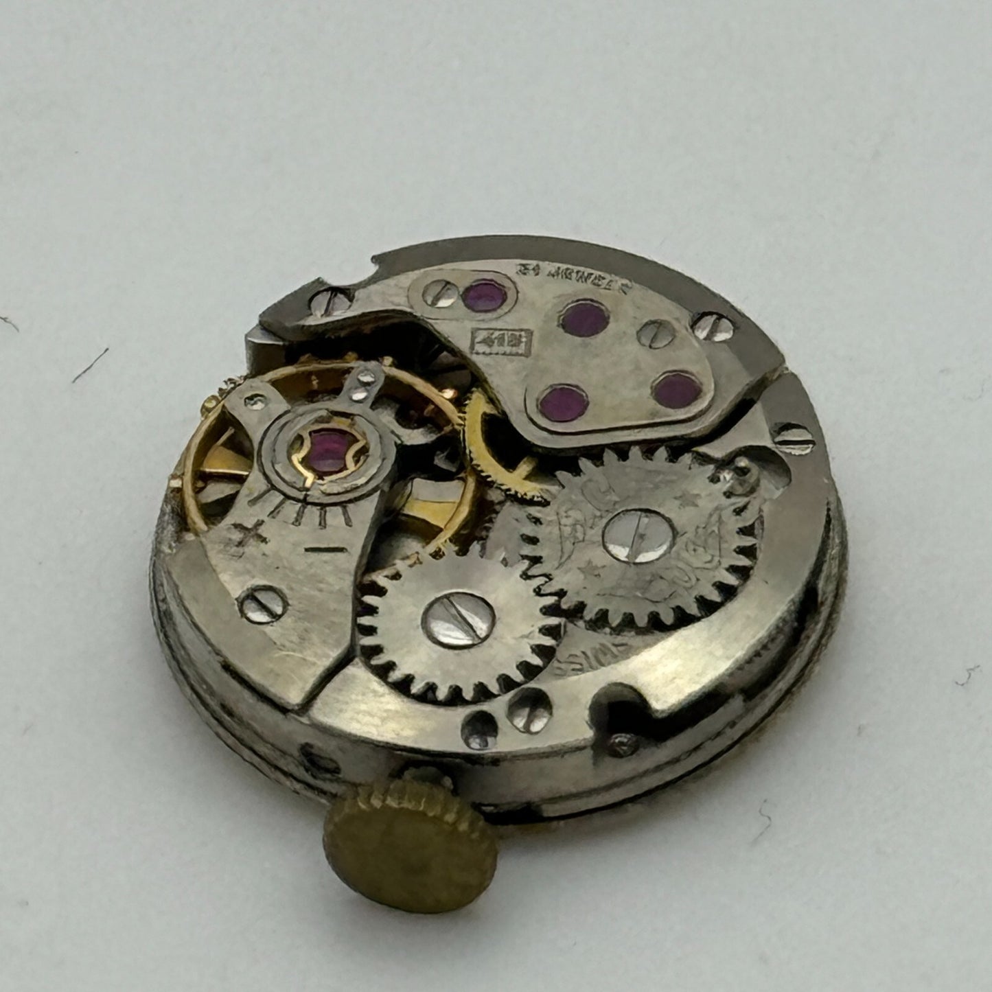 15.9mm Running ETA 2410 Rotary Maximus 415 Manual Wind Swiss Watch Movement