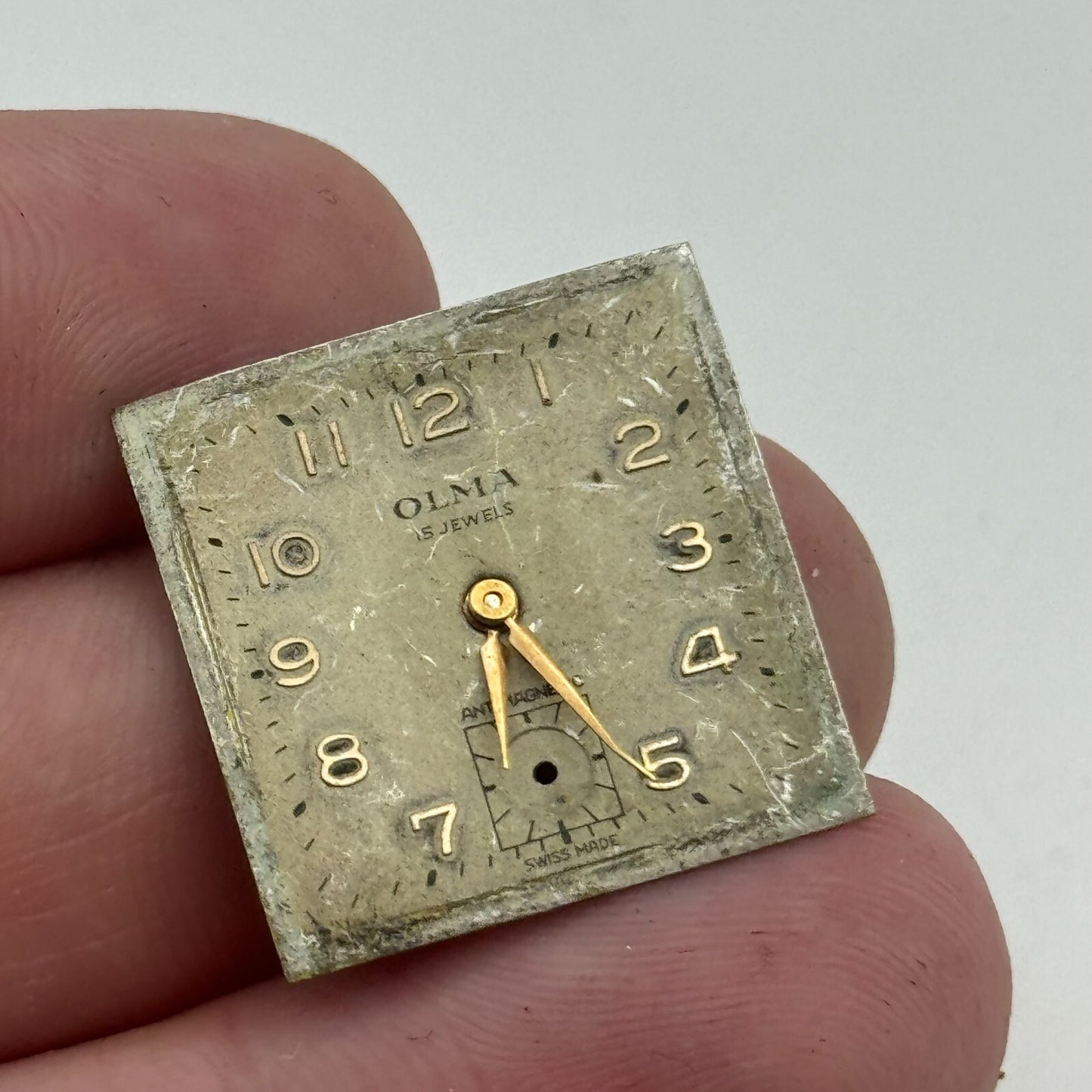 23.6mm Running Olma FHF 70 Manual Wind 15 Jewels Swiss Watch Movement PARTS