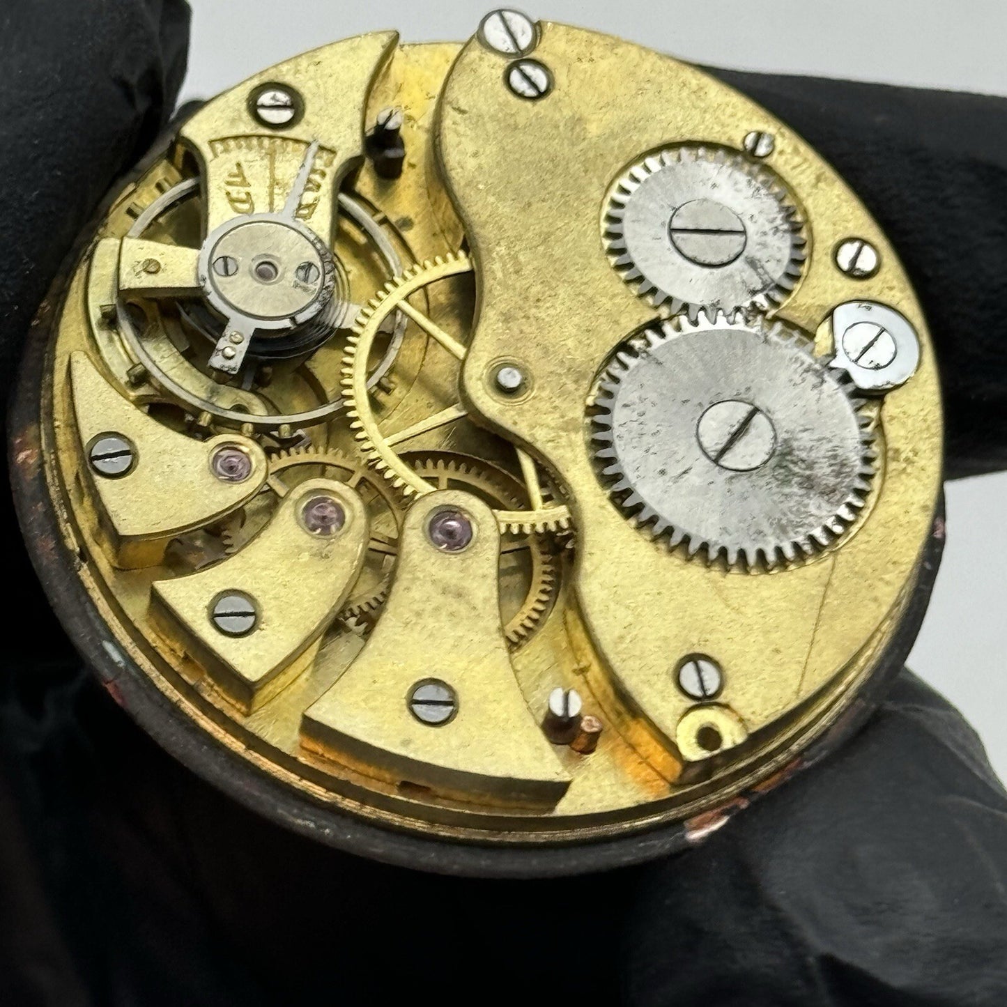 42.8mm Large Roman Numeral Open Face Balance Ok Pocket Watch Movement To Restore