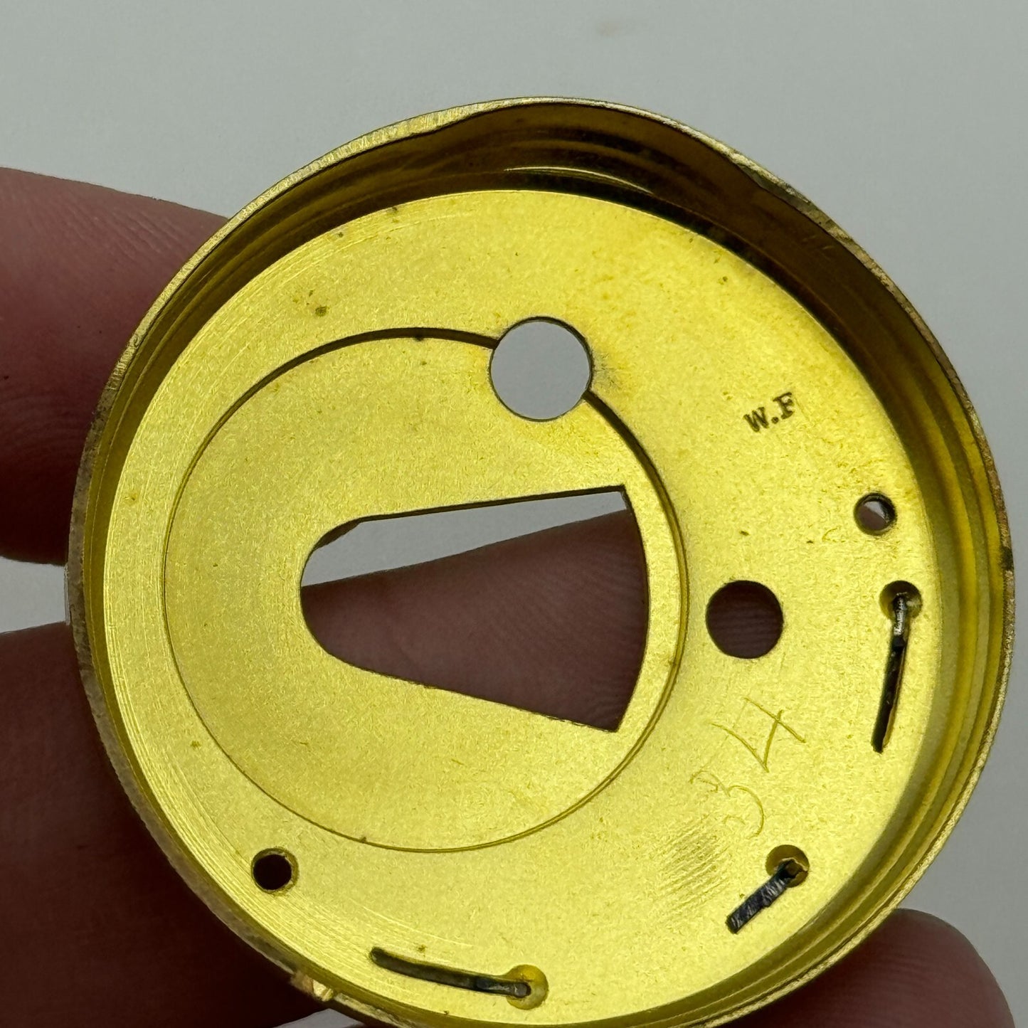43mm Antique Good Quality Unidentified English Pocket Watch Movement PARTS SPARE