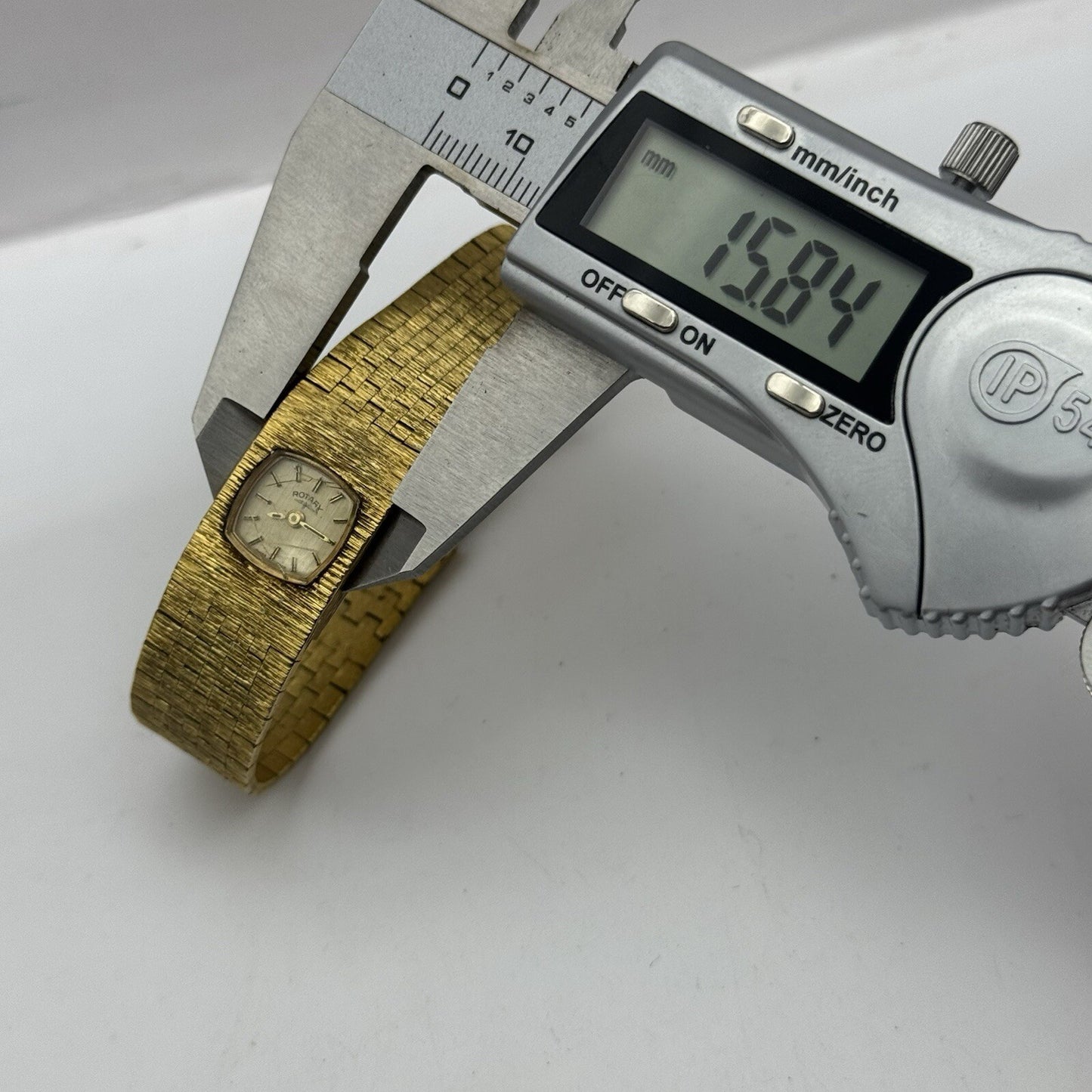 15mm Ladies Rotary Gold Plated Manual Wind Swiss Vintage Watch REQUIRES SERVICE