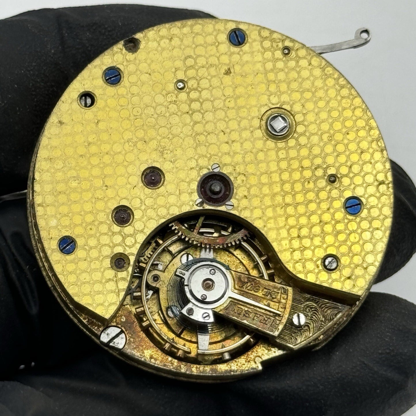 42.8mm Unidentified Good Quality Pocket Watch Movement FOR PARTS Restore