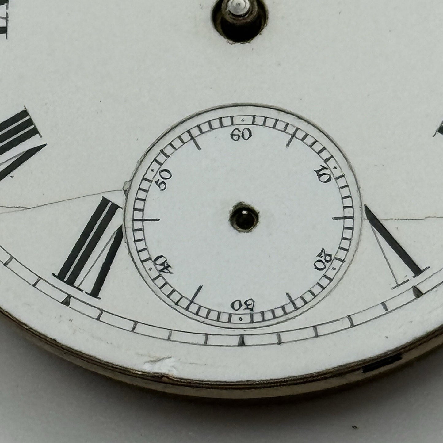 42mm Manual Wind Waltham Hillside No Balance Pocket Watch Movement FOR PARTS